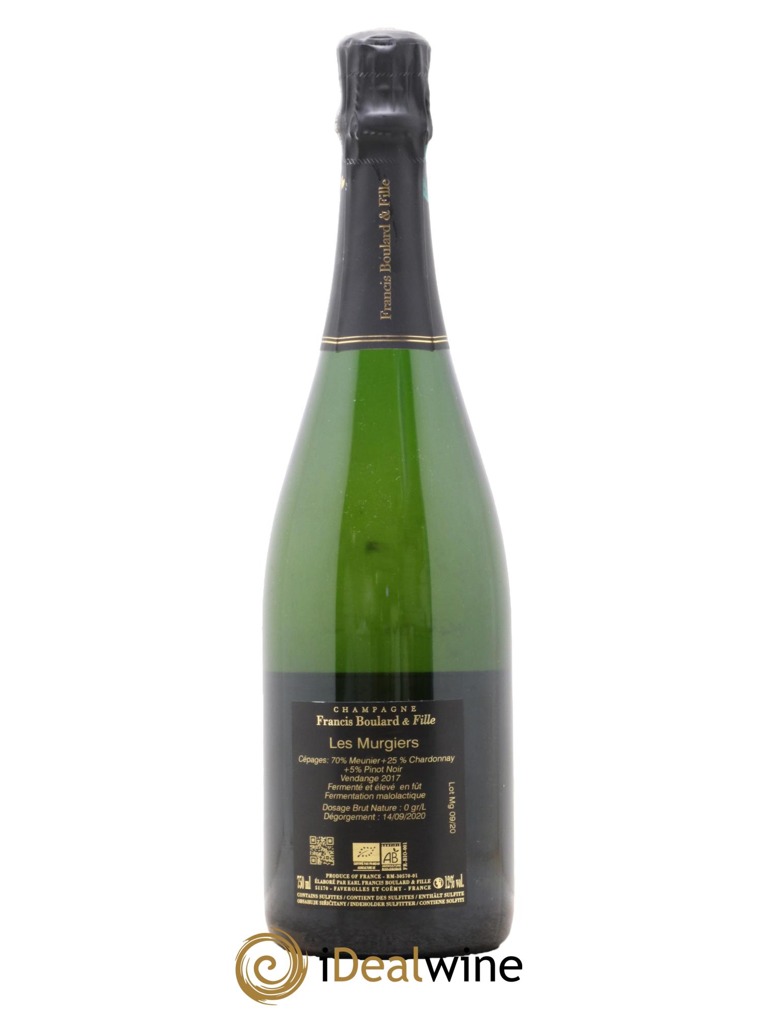 Les Murgiers Brut Nature Francis Boulard 2017 - Lot de 1 bouteille - 1