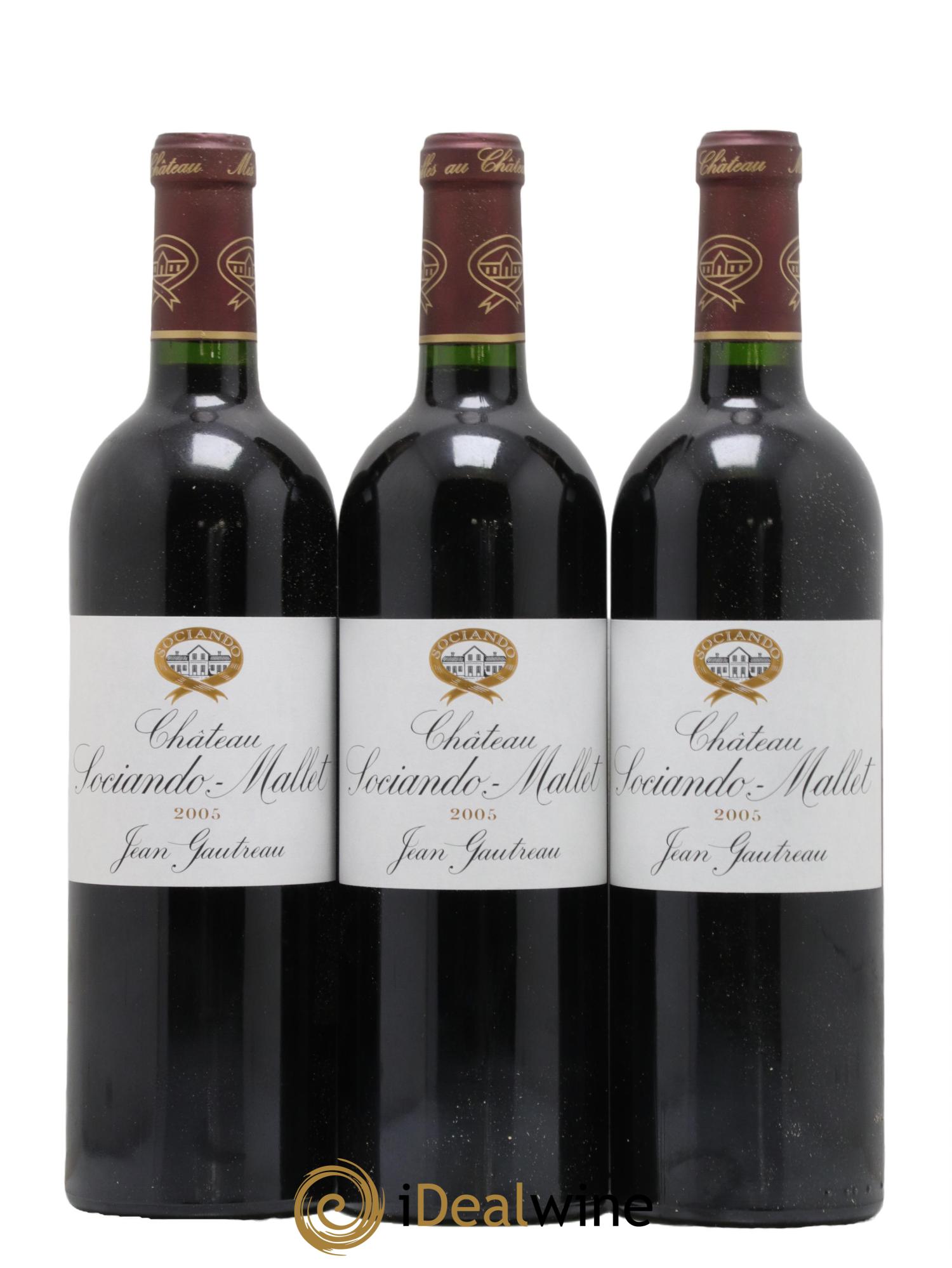 Château Sociando Mallet  2005 - Lot of 6 bottles - 2