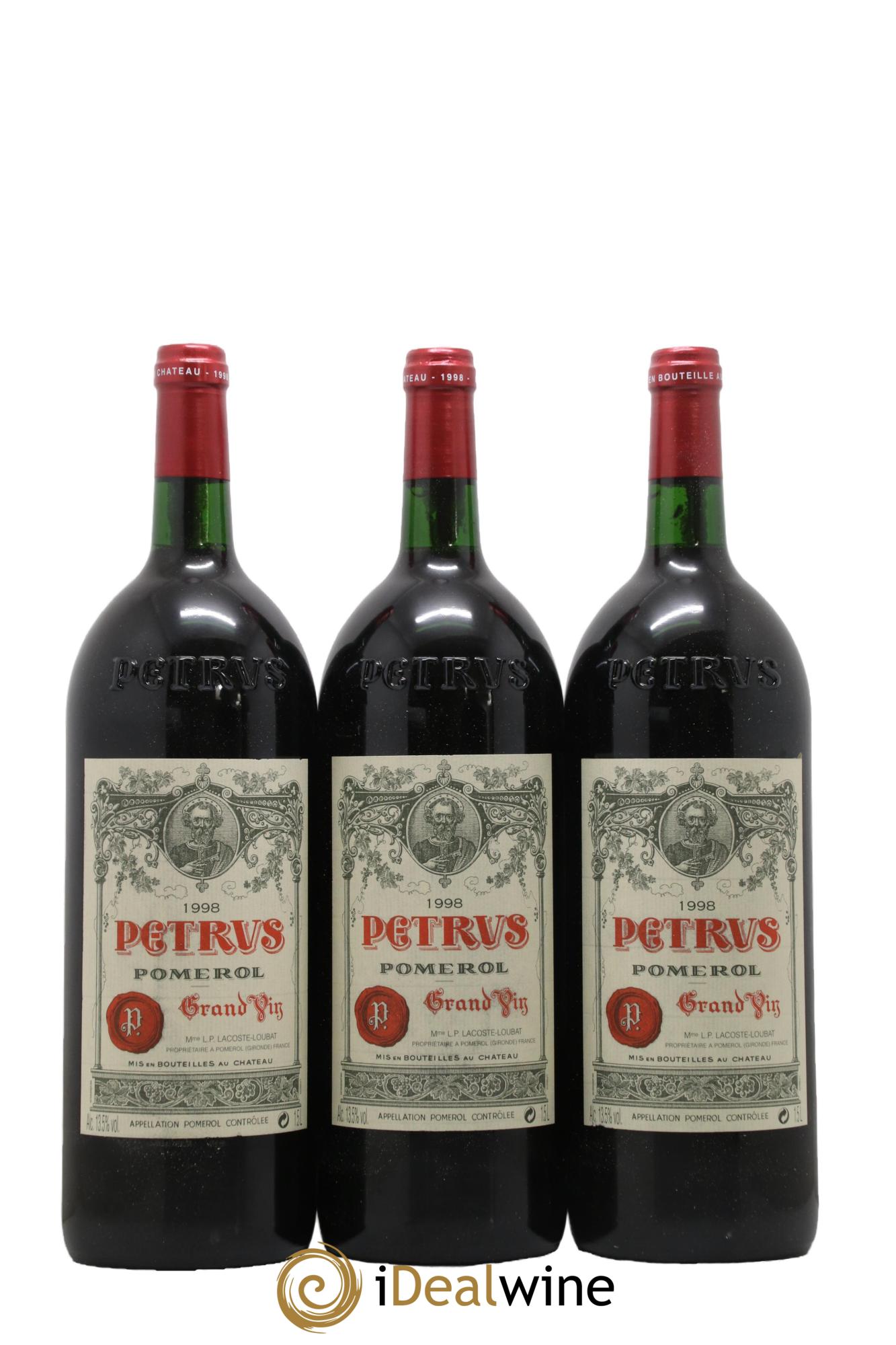 Petrus 1998 - Lot de 3 magnums - 0