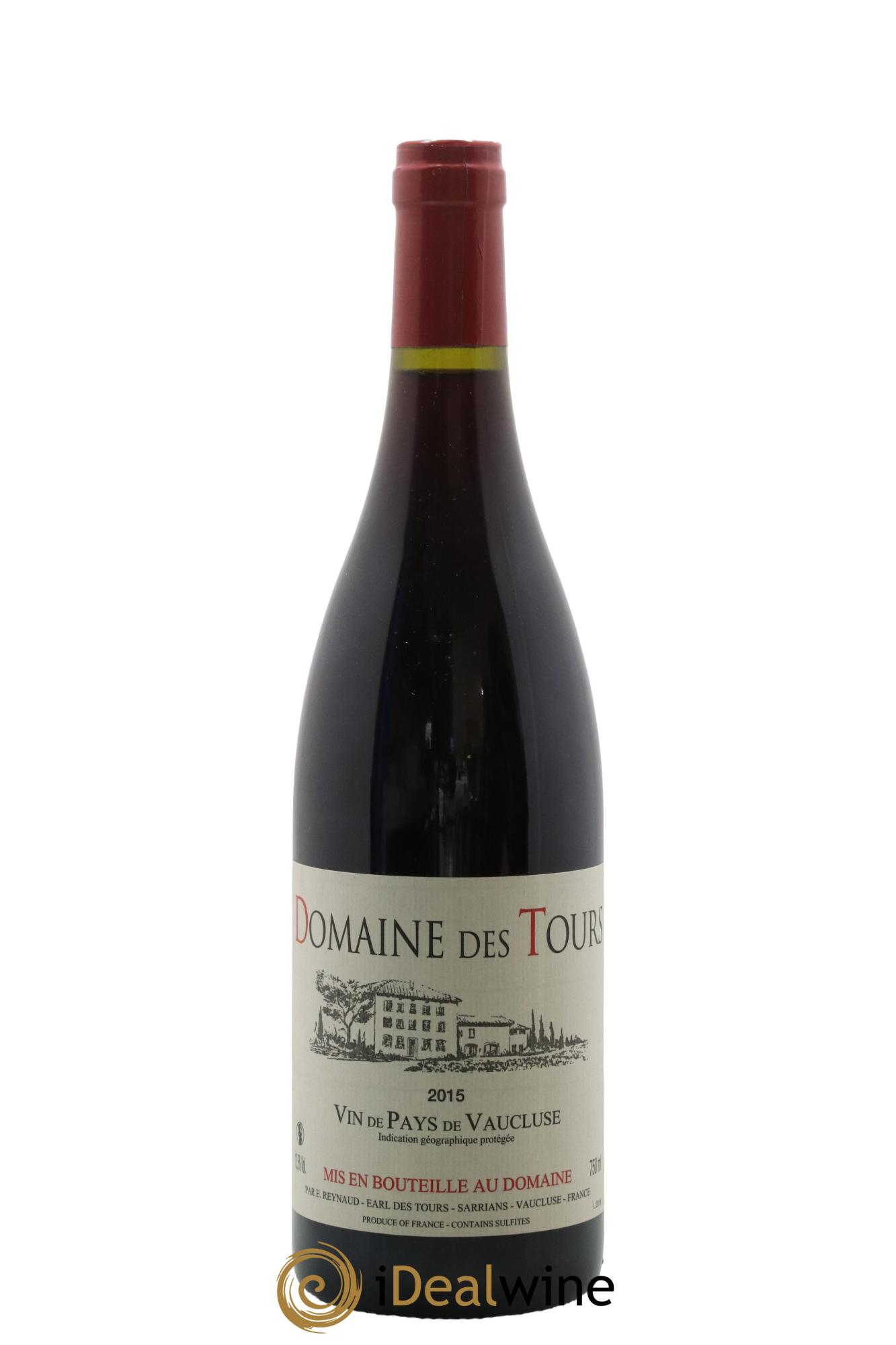 IGP Vaucluse (Vin de Pays de Vaucluse) Domaine des Tours Emmanuel Reynaud 2015 - Lotto di 1 bottiglia - 0