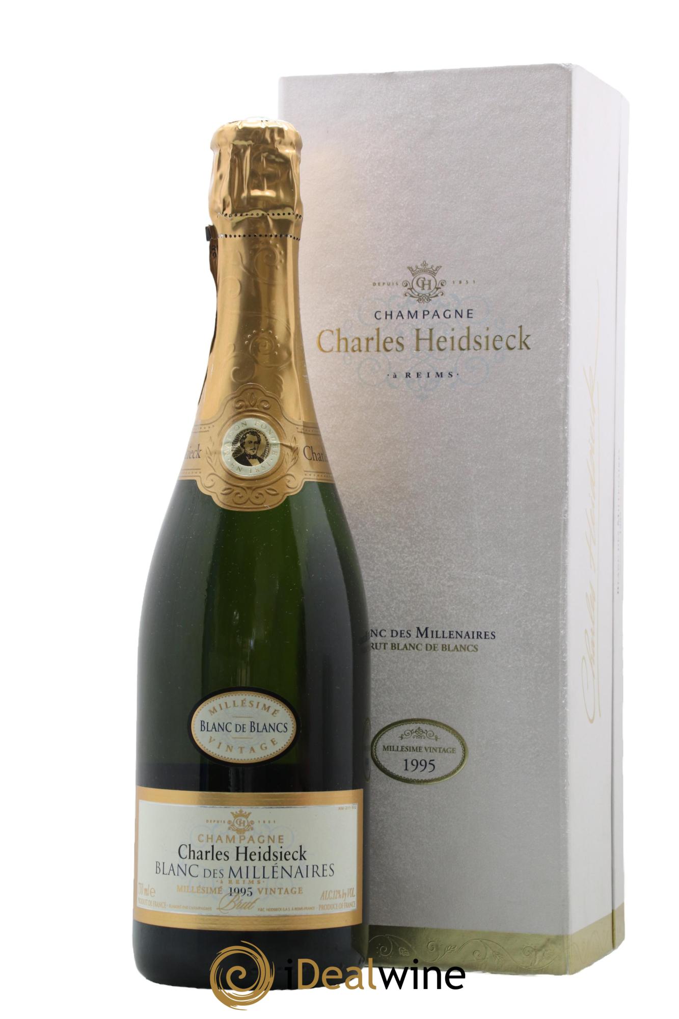 Blanc de Blancs Blanc des Millénaires Brut Charles Heidsieck  1995 - Lot de 1 bouteille - 0