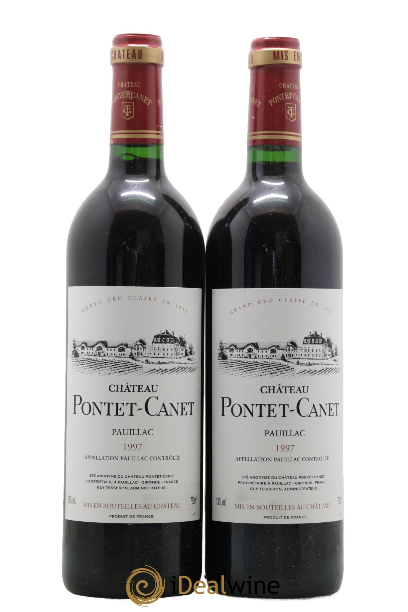 Château Pontet Canet 5ème Grand Cru Classé 1997 - Lot of 2 bottles - 0