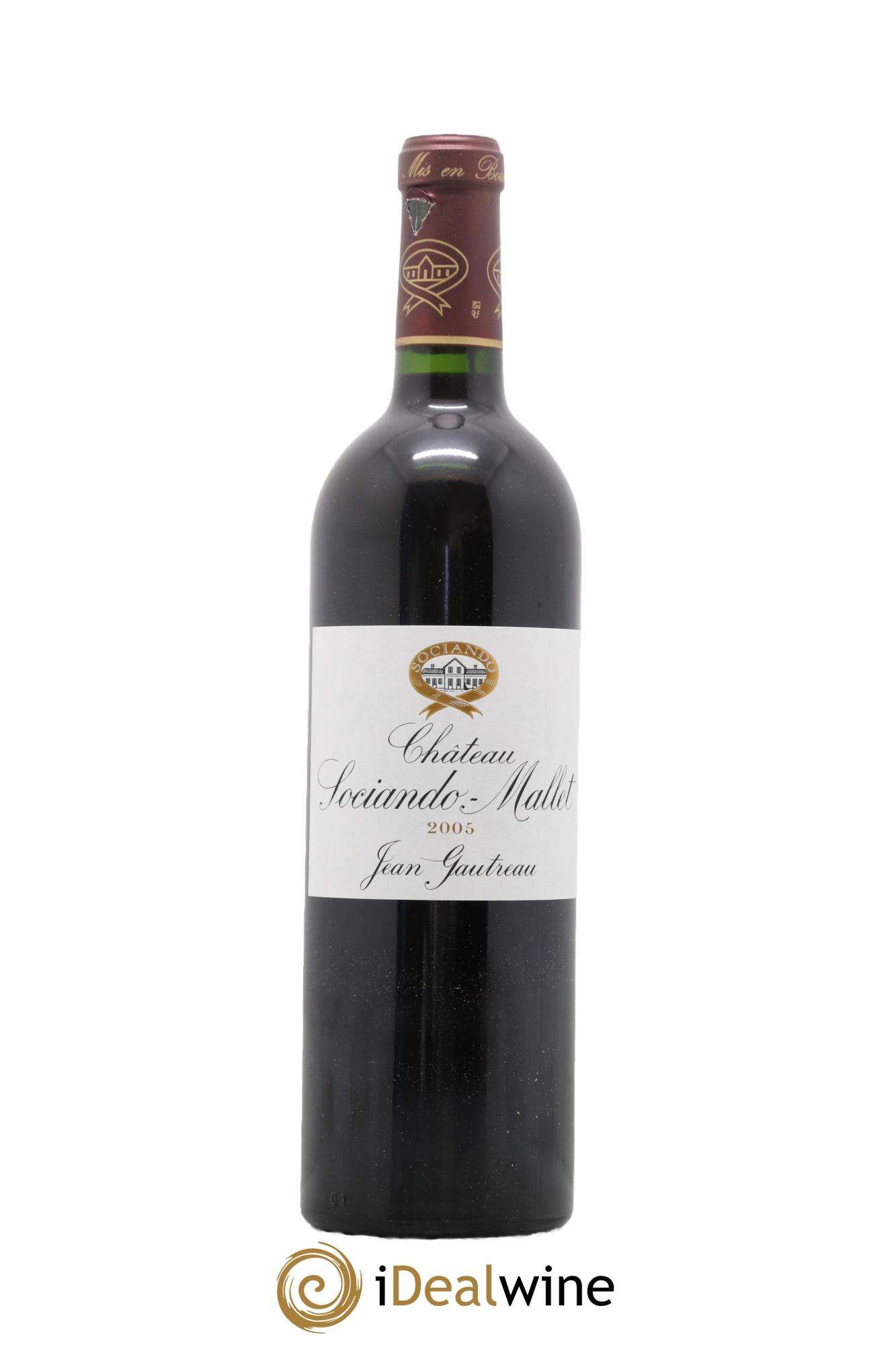 Château Sociando Mallet 2005 - Lot de 1 bouteille - 0