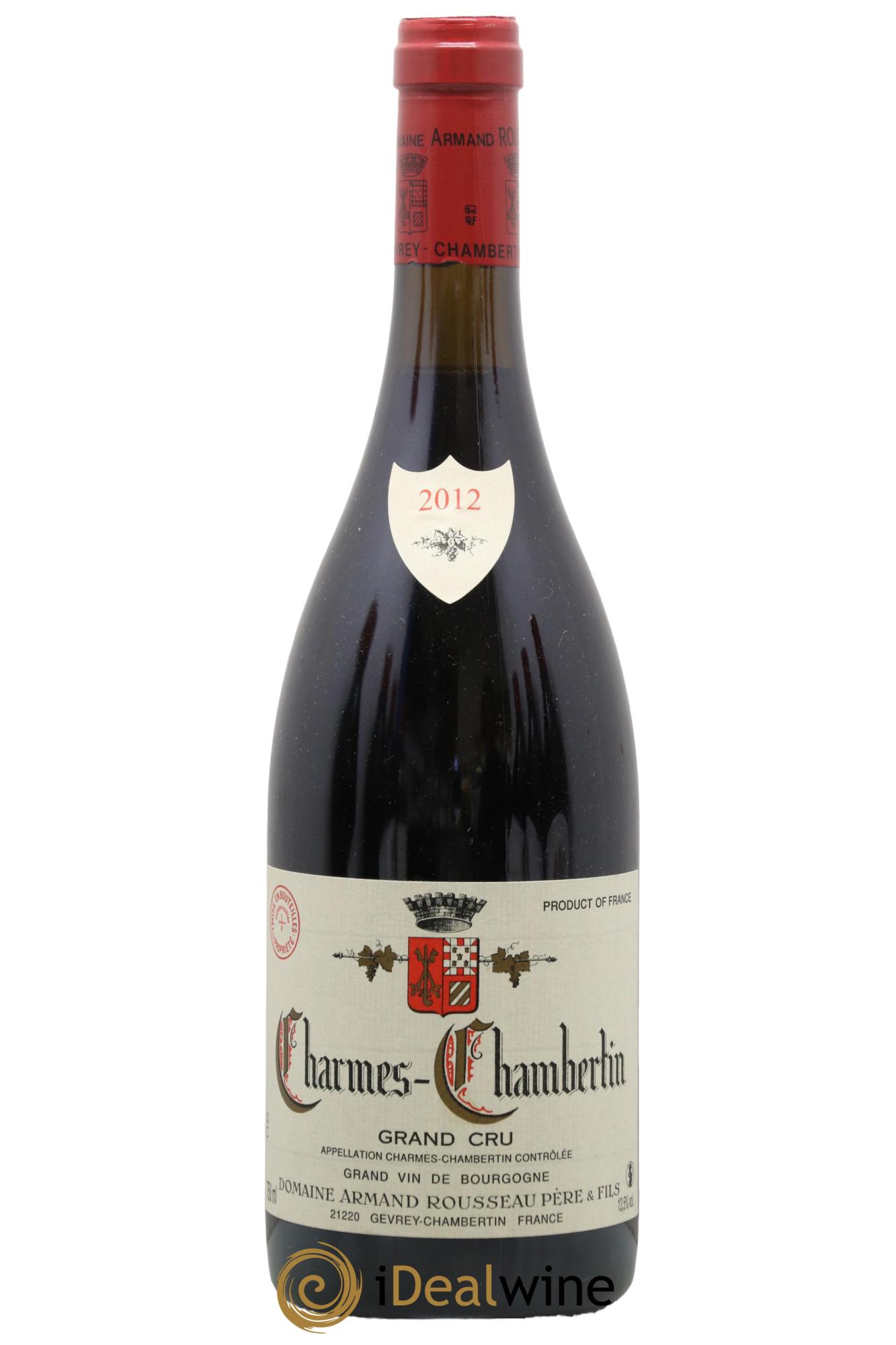 Charmes-Chambertin Grand Cru Armand Rousseau (Domaine) 2012 - Lot de 1 bouteille - 0