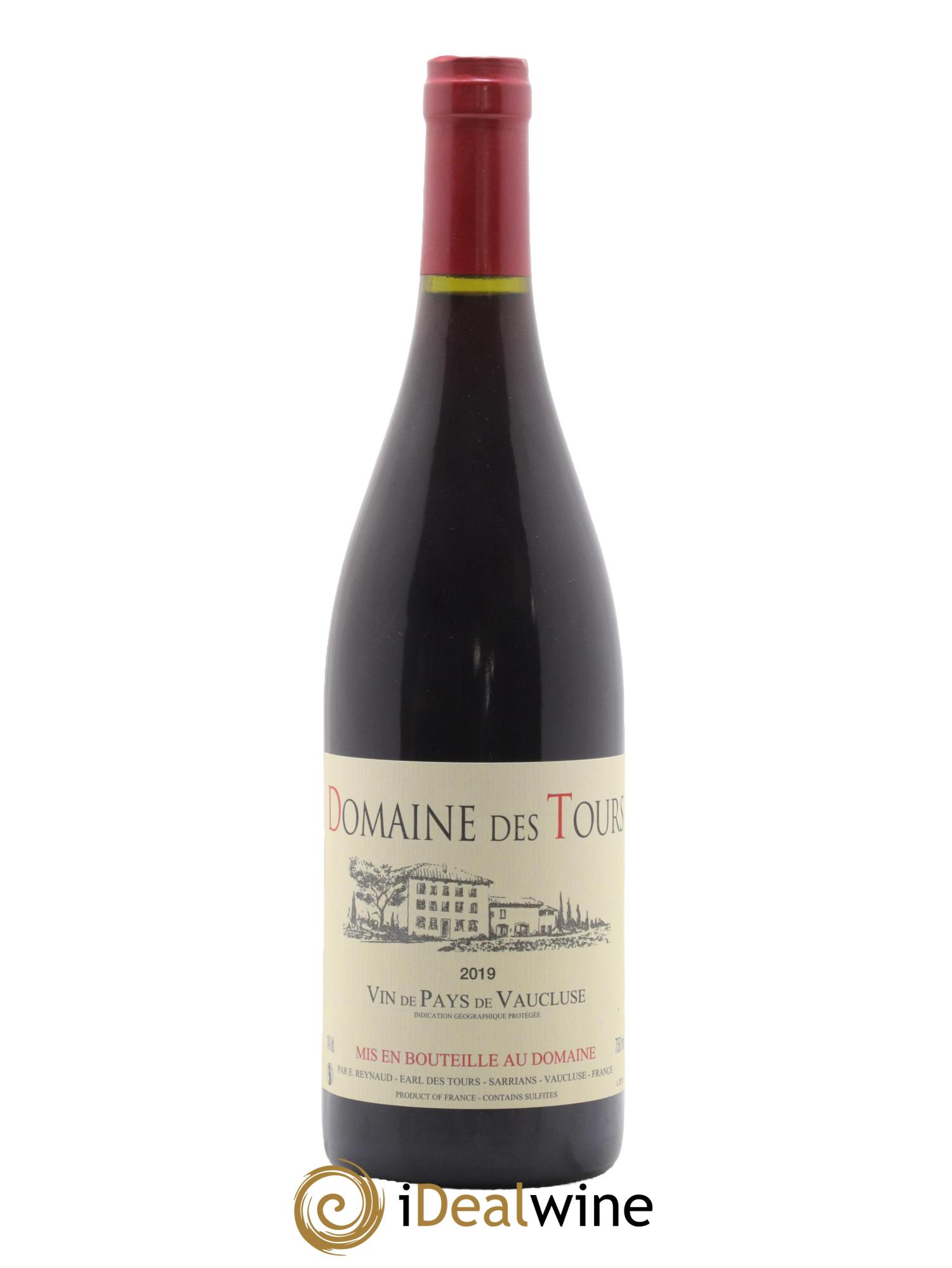 IGP Vaucluse (Vin de Pays de Vaucluse) Domaine des Tours Emmanuel Reynaud 2019 - Lot de 1 bouteille - 0