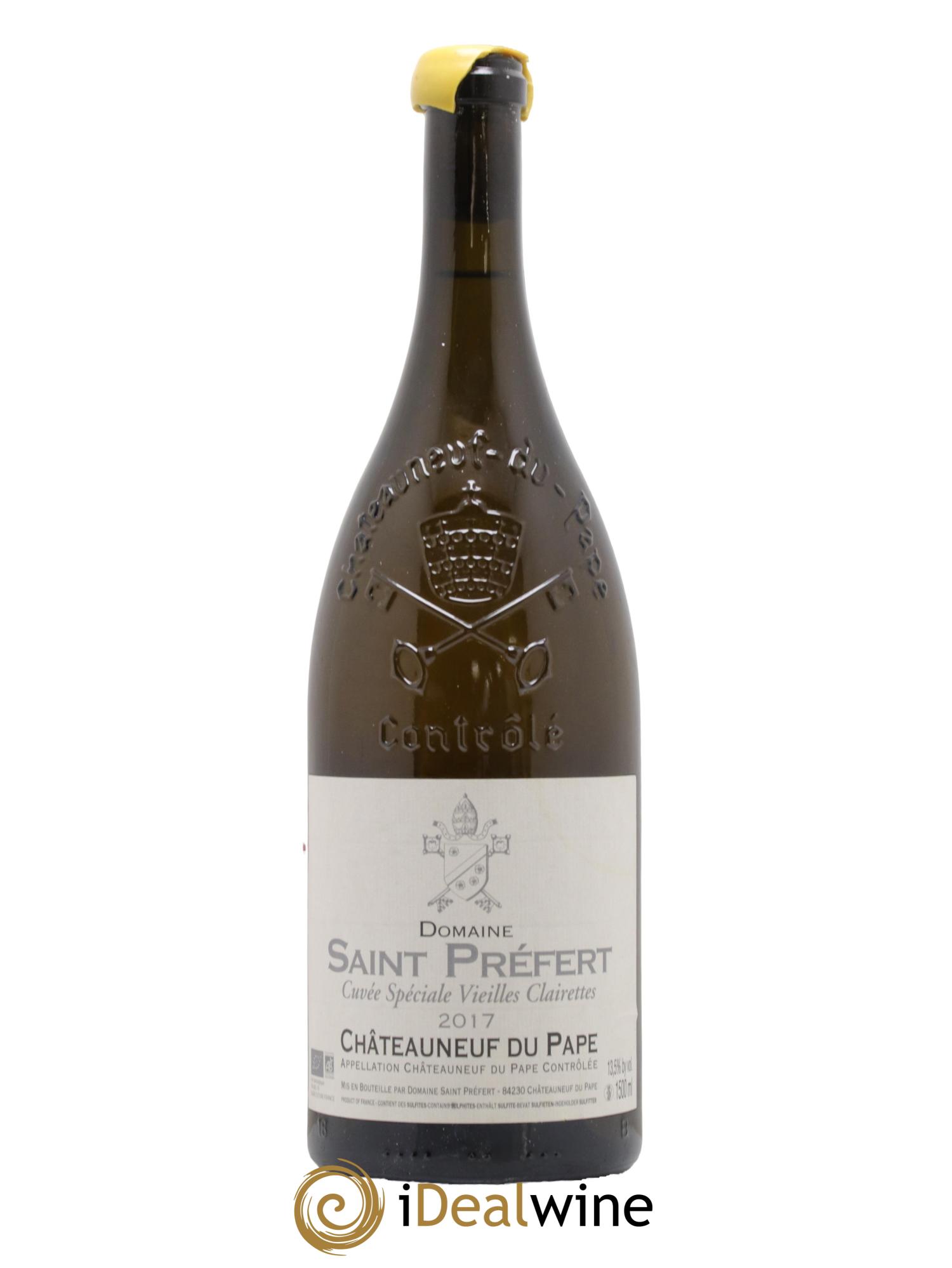 Châteauneuf-du-Pape Vieilles clairettes Domaine de Saint Préfert  2017 - Lot de 1 magnum - 0