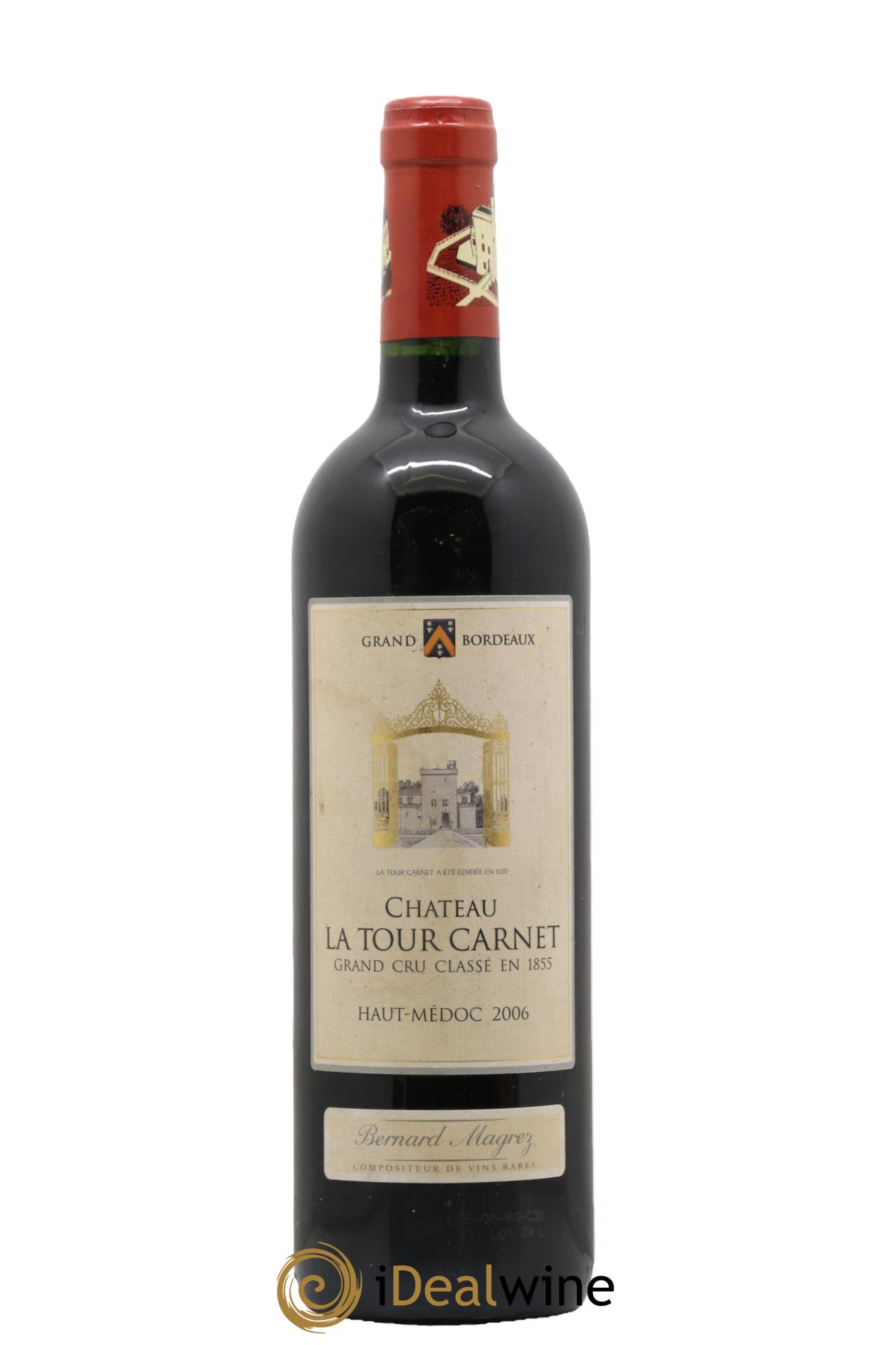 Château la Tour Carnet 4ème Grand Cru Classé  2006 - Lotto di 1 bottiglia - 0