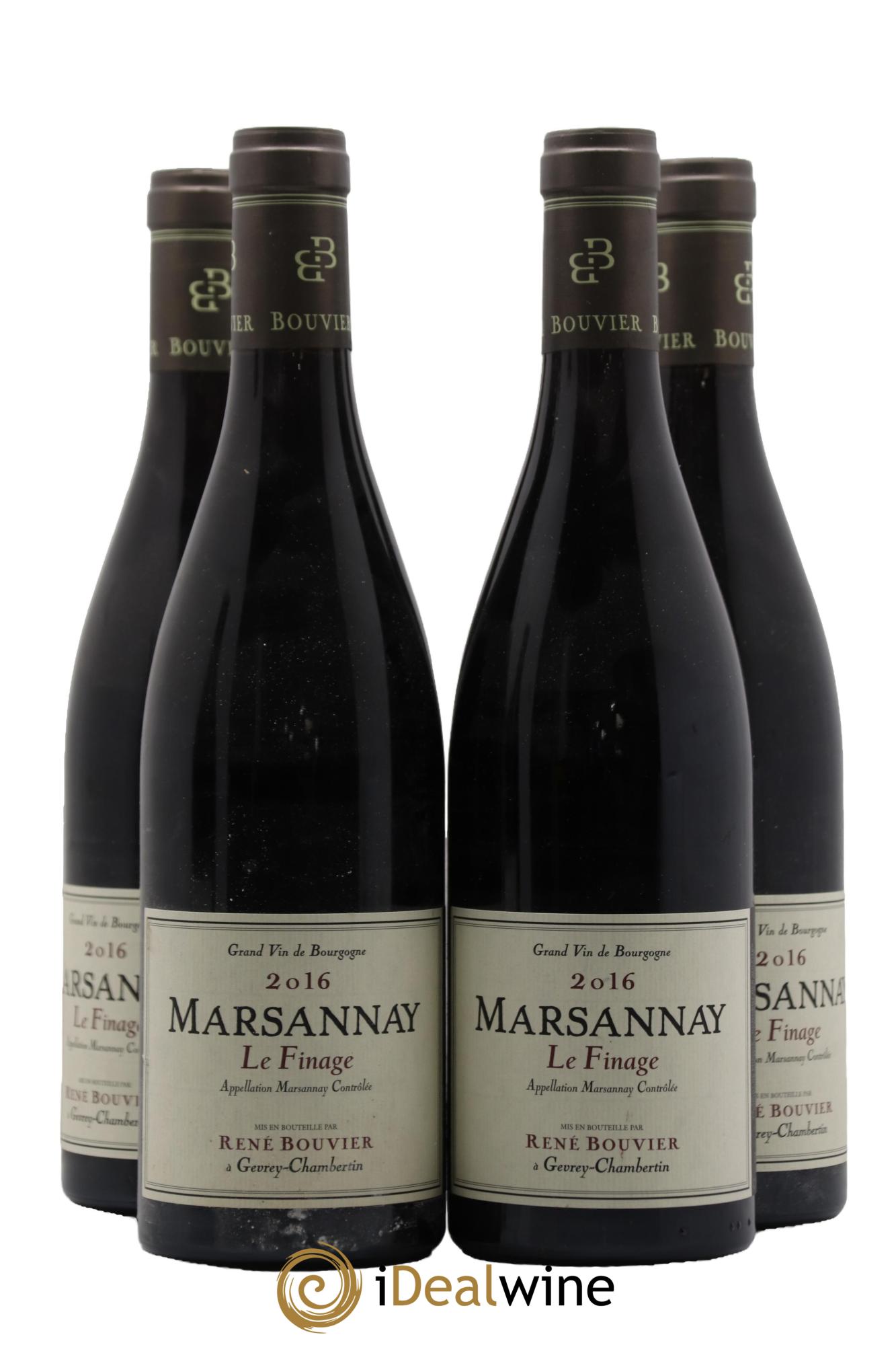 Marsannay Le Finage René Bouvier (Domaine)  2016 - Posten von 4 Flaschen - 0