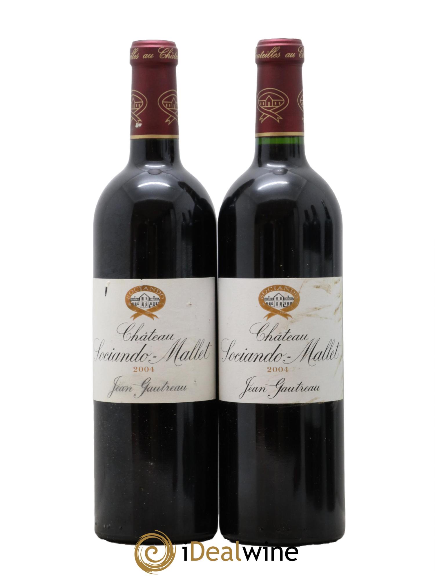 Château Sociando Mallet 2004 - Lot de 2 bouteilles - 0