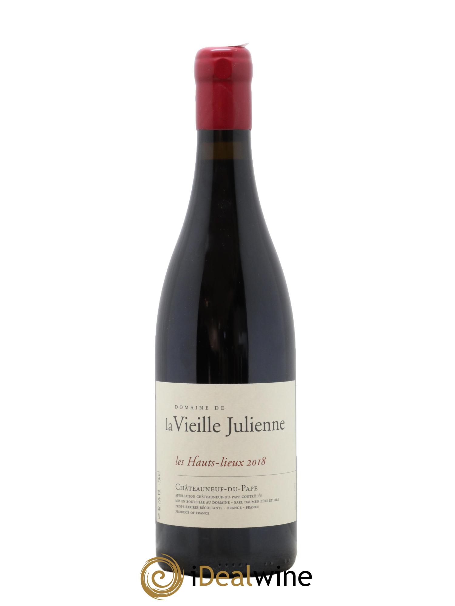 Châteauneuf-du-Pape Vieille Julienne (Domaine de la) Les Hauts Lieux Jean-Paul Daumen 2018 - Lot of 1 bottle - 0