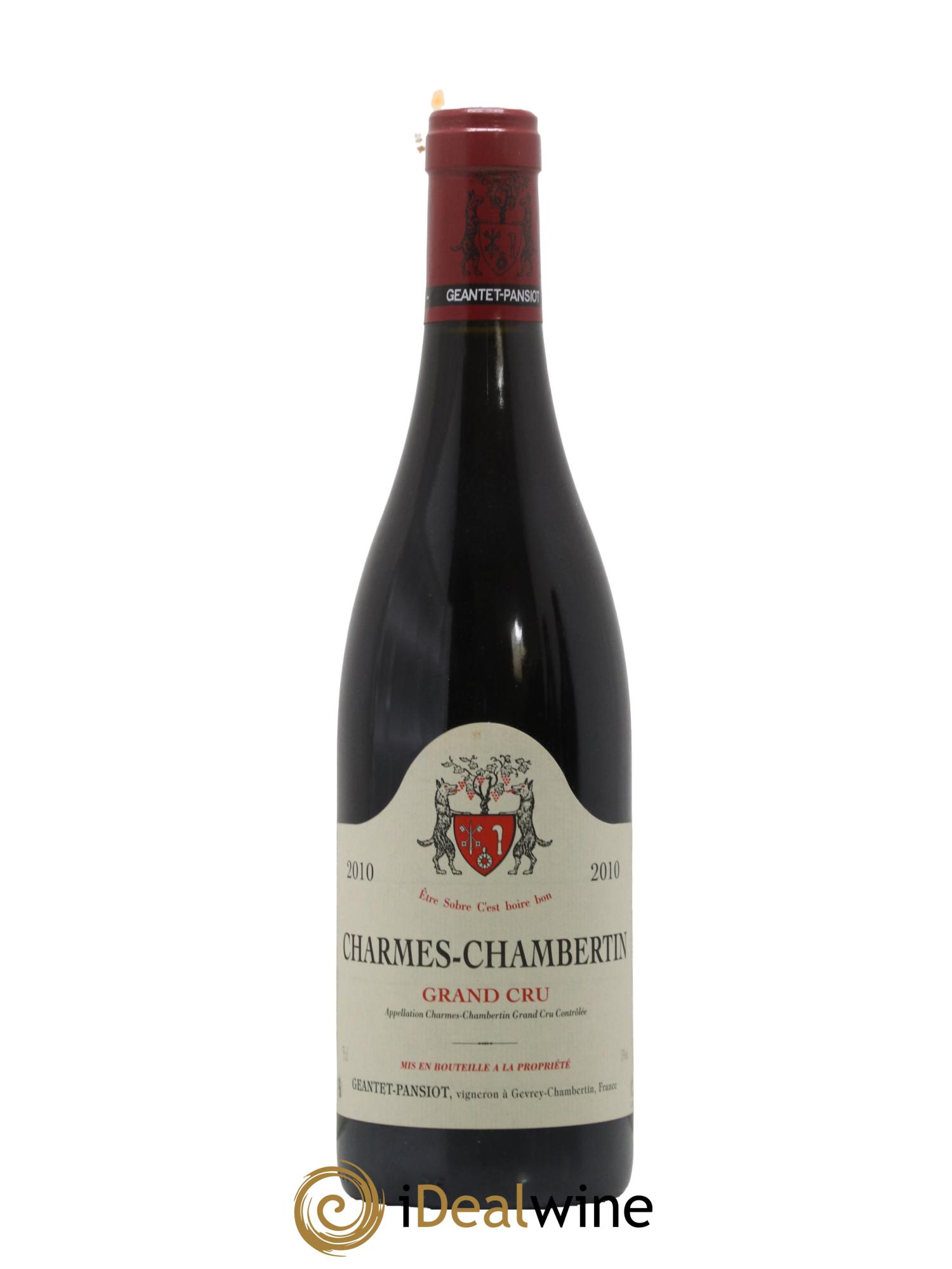 Charmes-Chambertin Grand Cru Geantet-Pansiot 2010 - Posten von 1 Flasche - 0