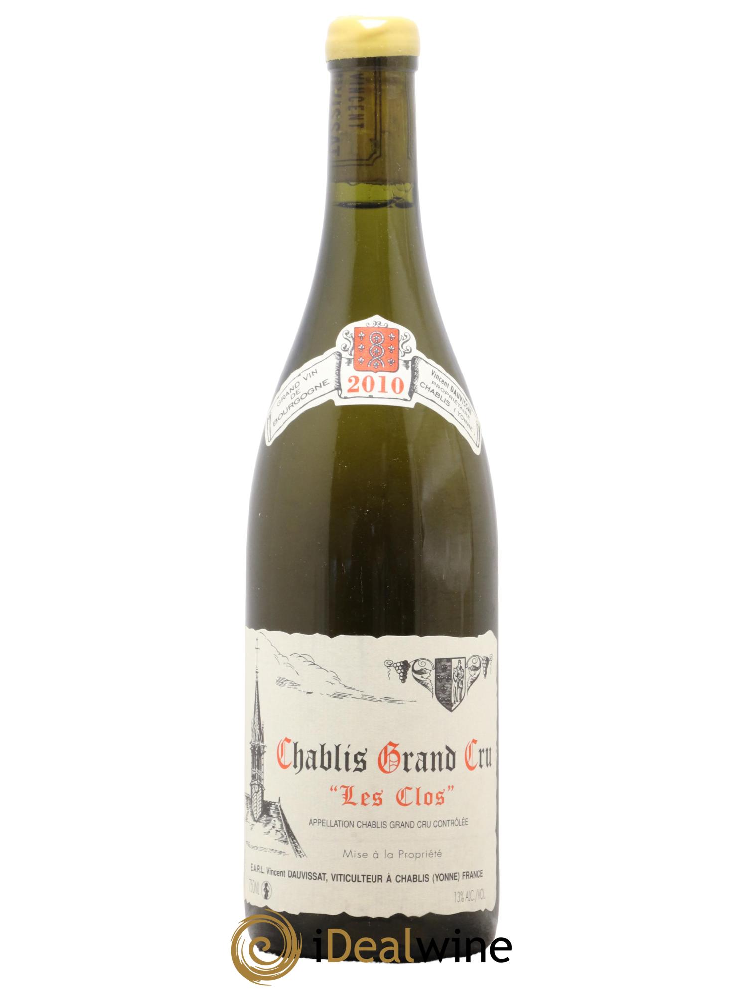 Chablis Grand Cru Les Clos Vincent Dauvissat (Domaine)  2010 - Posten von 1 Flasche - 0