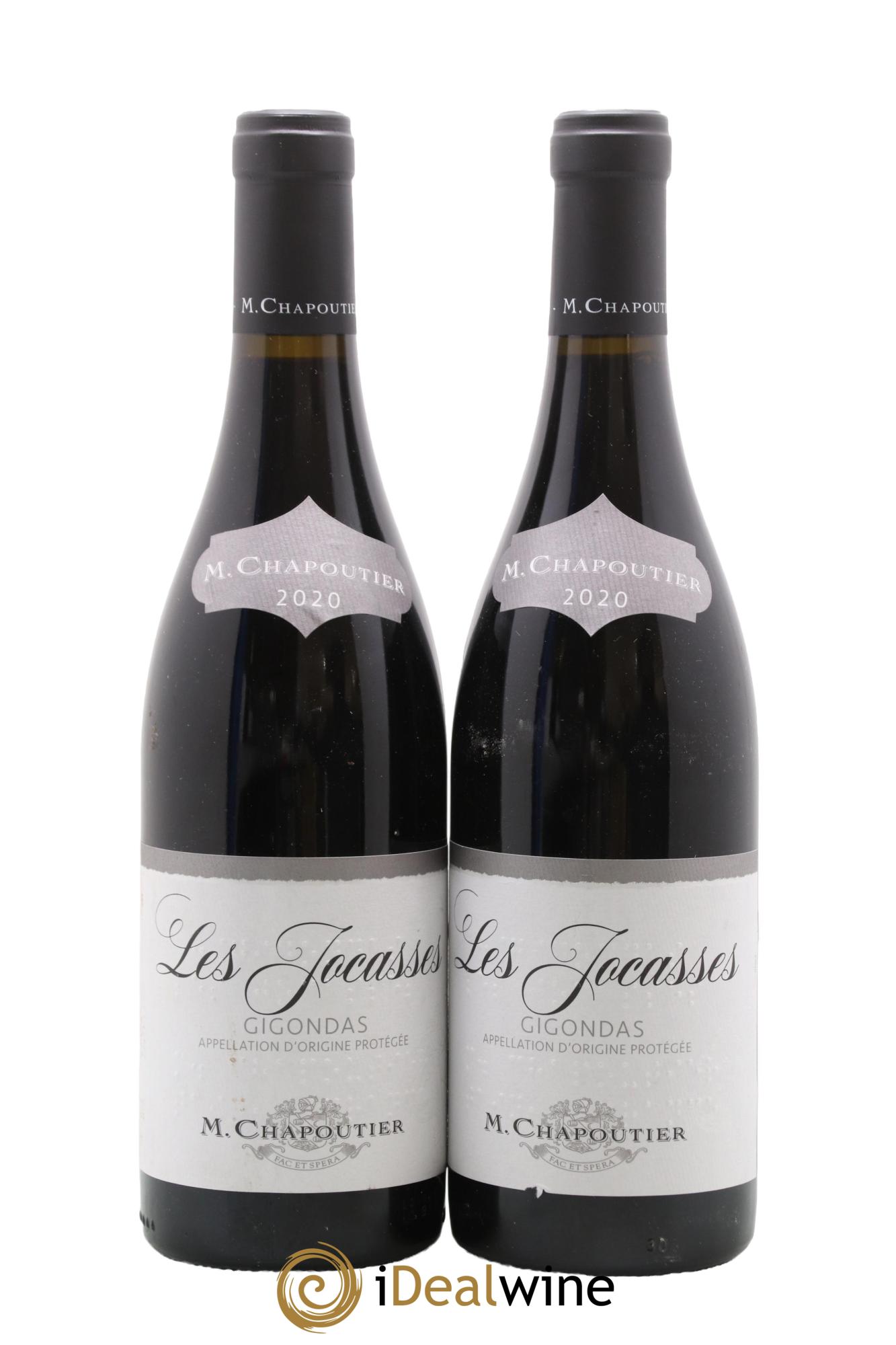 Gigondas Les Jocasses Chapoutier 2020 - Lot of 2 bottles - 0