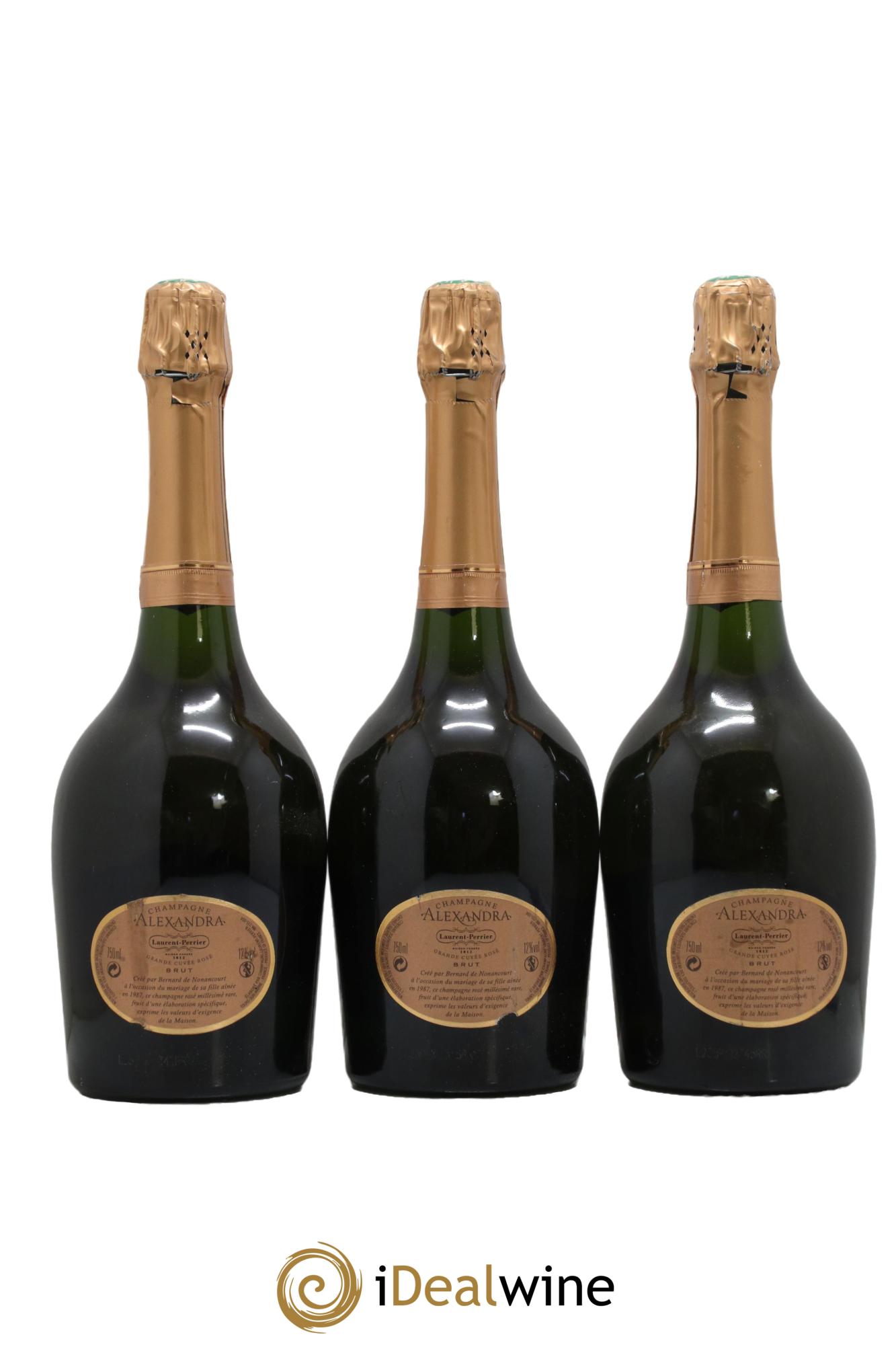 Cuvée Alexandra Laurent Perrier 2004 - Lot of 3 bottles - 1