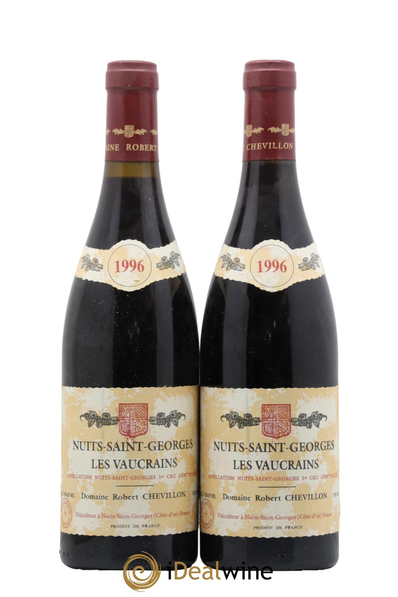 Nuits Saint-Georges 1er Cru Les Vaucrains Robert Chevillon 1996 - Lot de 2 bouteilles - 0