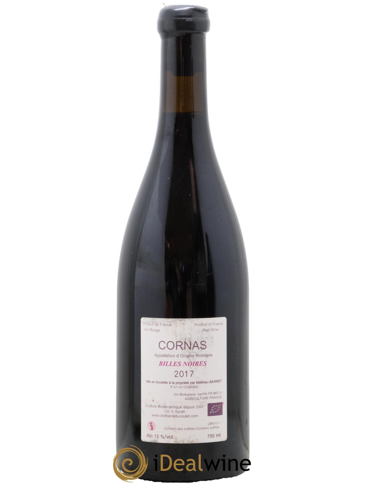 Cornas Billes Noires Coulet (Domaine du) - Matthieu Barret  2017 - Lot of 1 bottle - 1