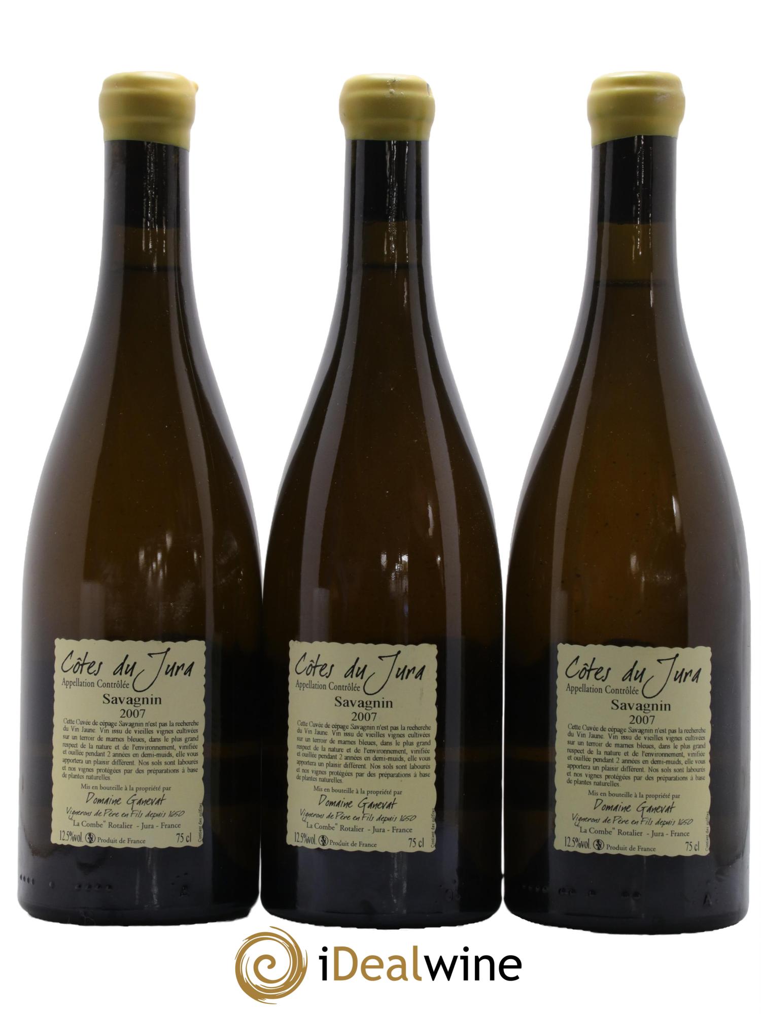 Côtes du Jura Les Chalasses Marnes Bleues Jean-François Ganevat (Domaine) 2007 - Posten von 3 Flaschen - 1