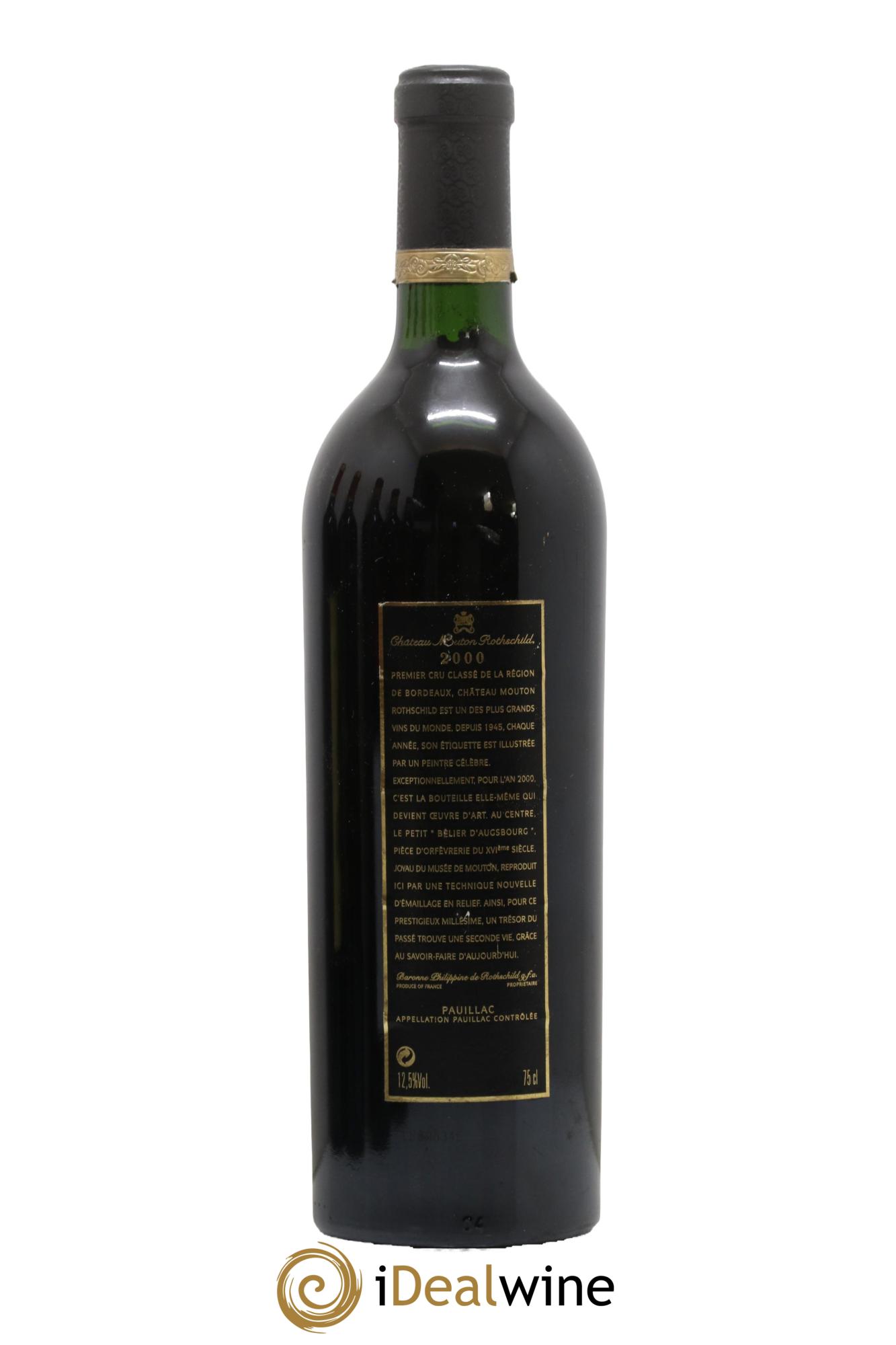 Château Mouton Rothschild 1er Grand Cru Classé 2000 - Lotto di 1 bottiglia - 1