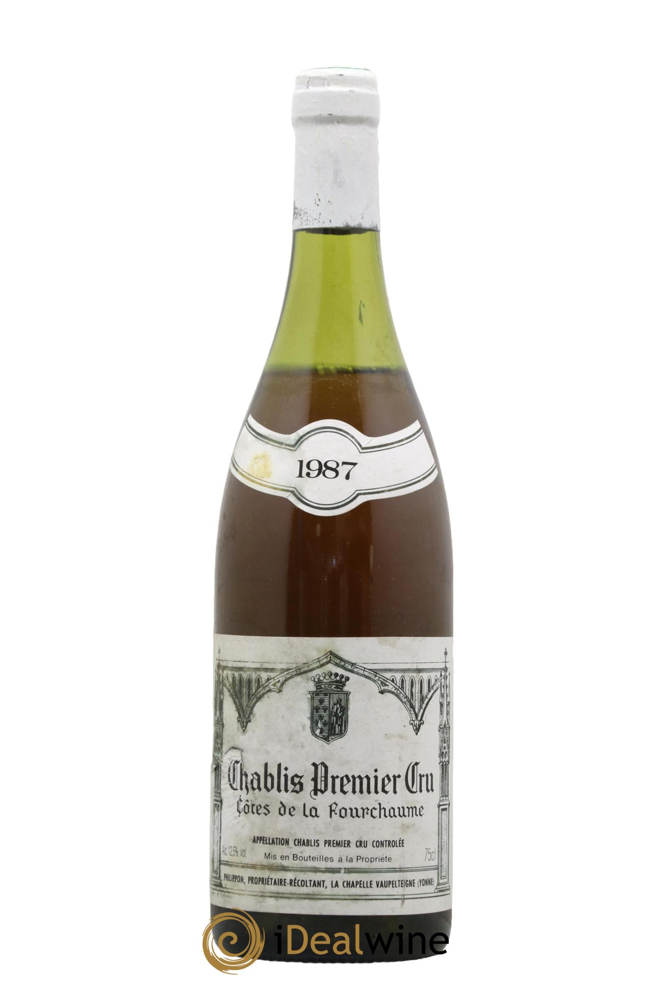 Chablis 1er Cru Côtes de la Fourchaume Philippon 1987 - Lot de 1 bouteille - 0