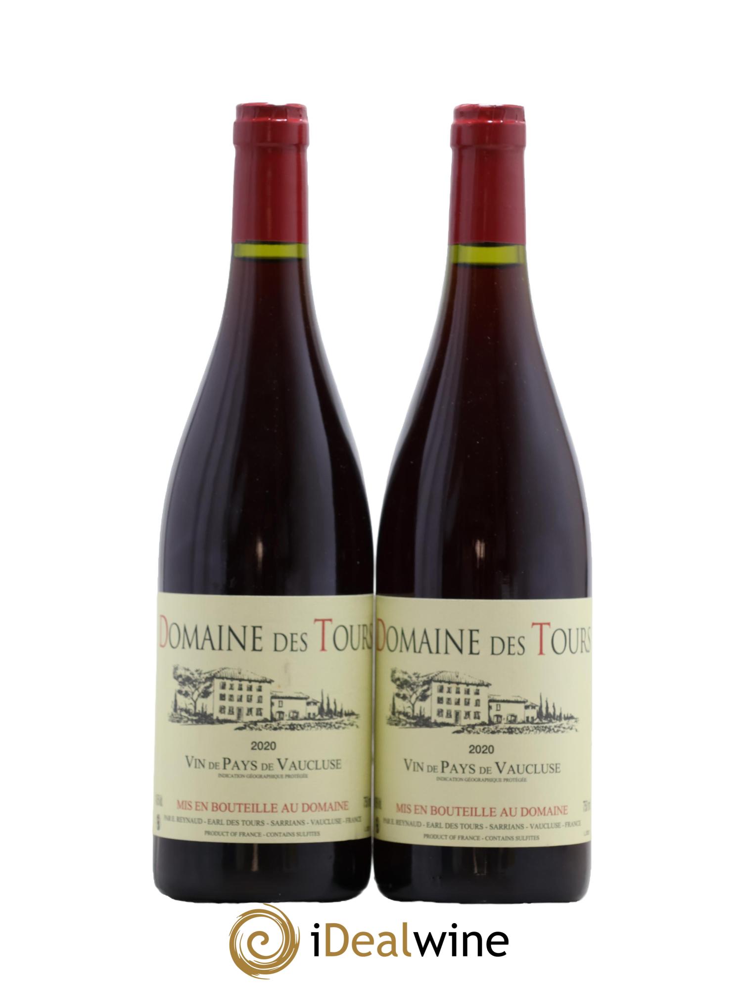 IGP Vaucluse (Vin de Pays de Vaucluse) Domaine des Tours Emmanuel Reynaud 2020 - Lotto di 2 bottiglie - 0