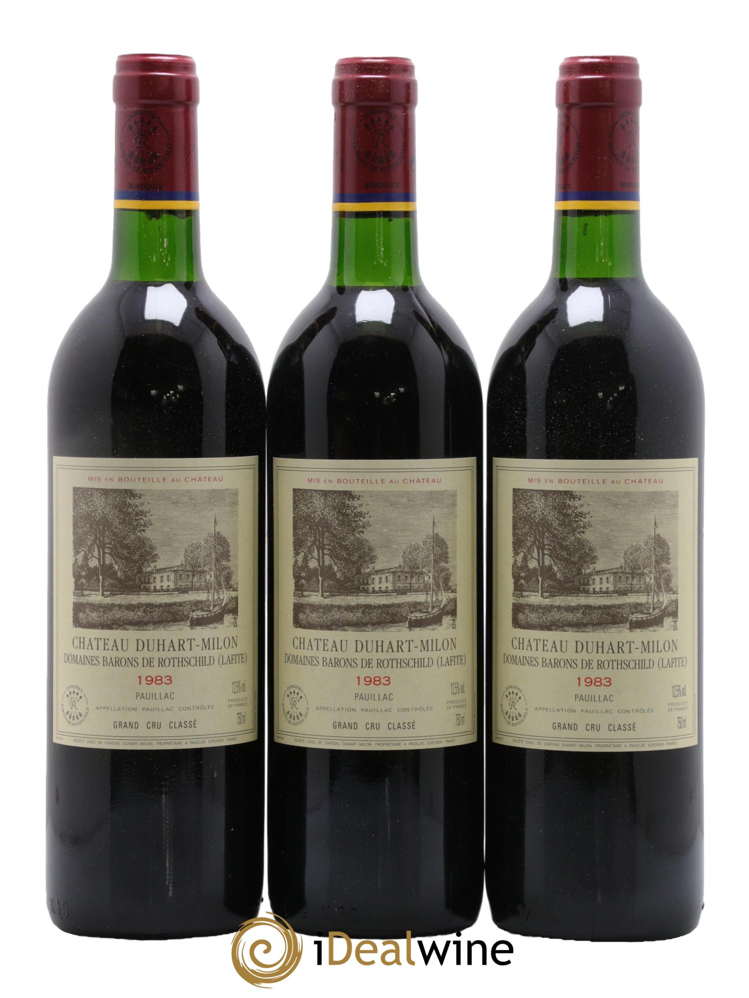 Château Duhart-Milon 4ème Grand Cru Classé 1983 - Lot de 12 bouteilles - 1