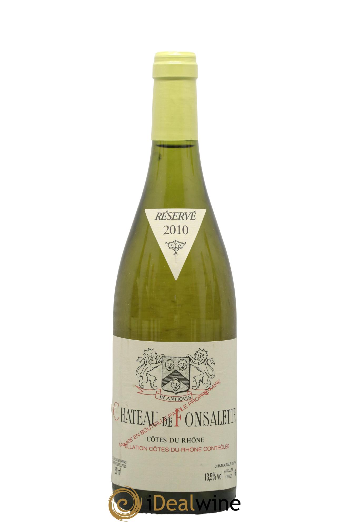 Côtes du Rhône Château de Fonsalette Emmanuel Reynaud 2010 - Lotto di 1 bottiglia - 0