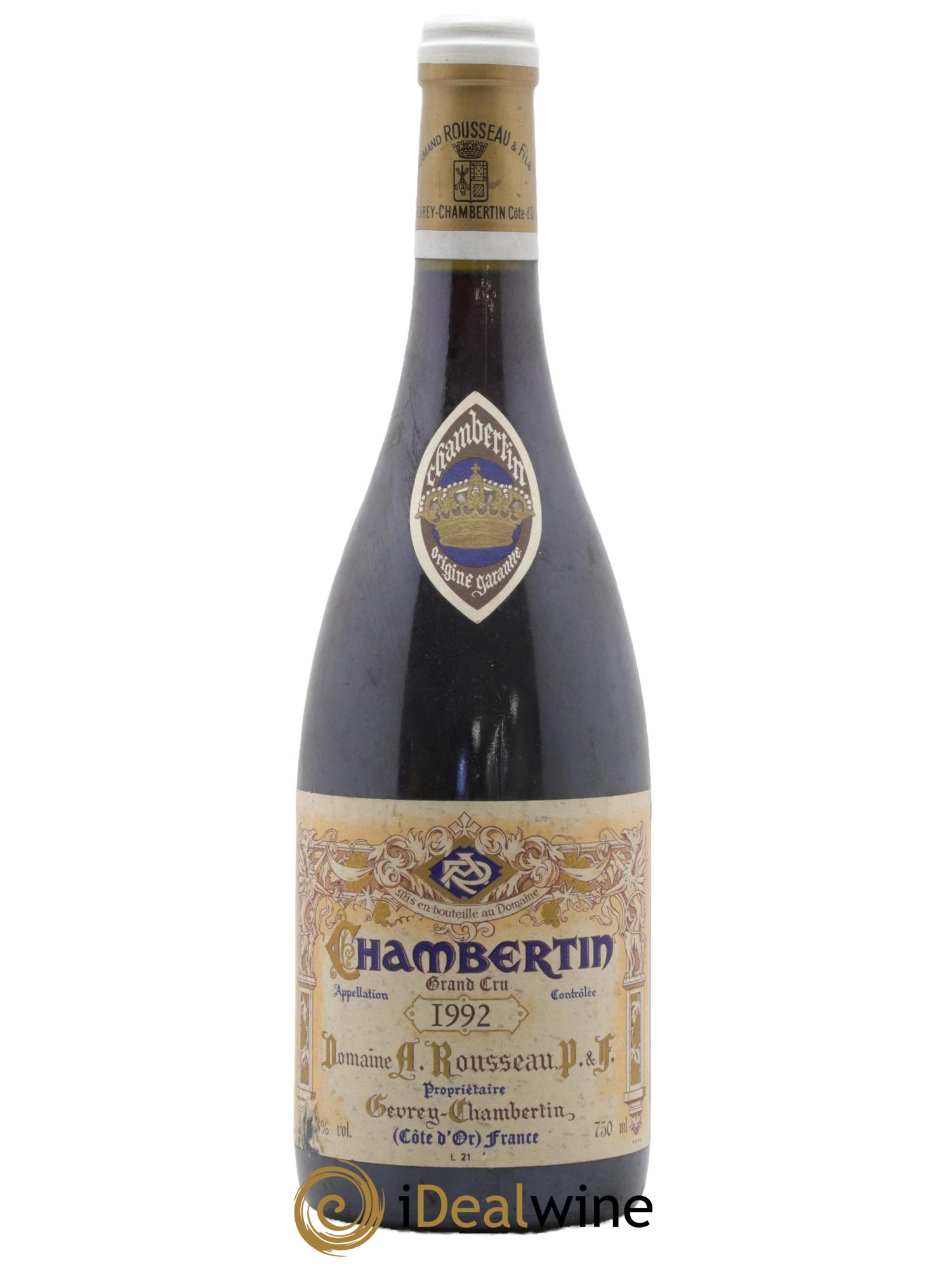 Chambertin Grand Cru Armand Rousseau (Domaine) 1992 - Lot de 1 bouteille - 0