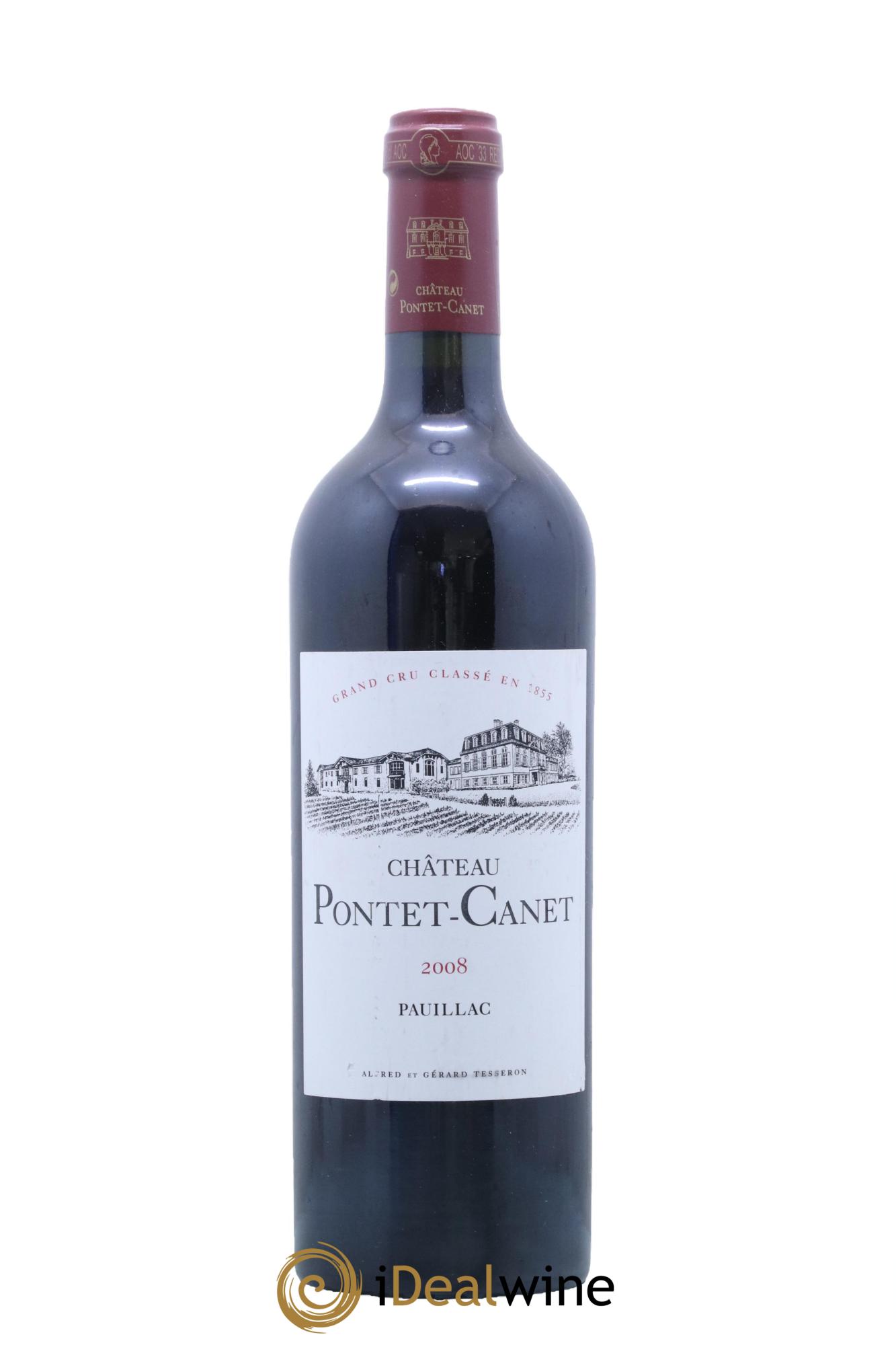 Château Pontet Canet 5ème Grand Cru Classé  2008 - Lot de 1 bouteille - 0