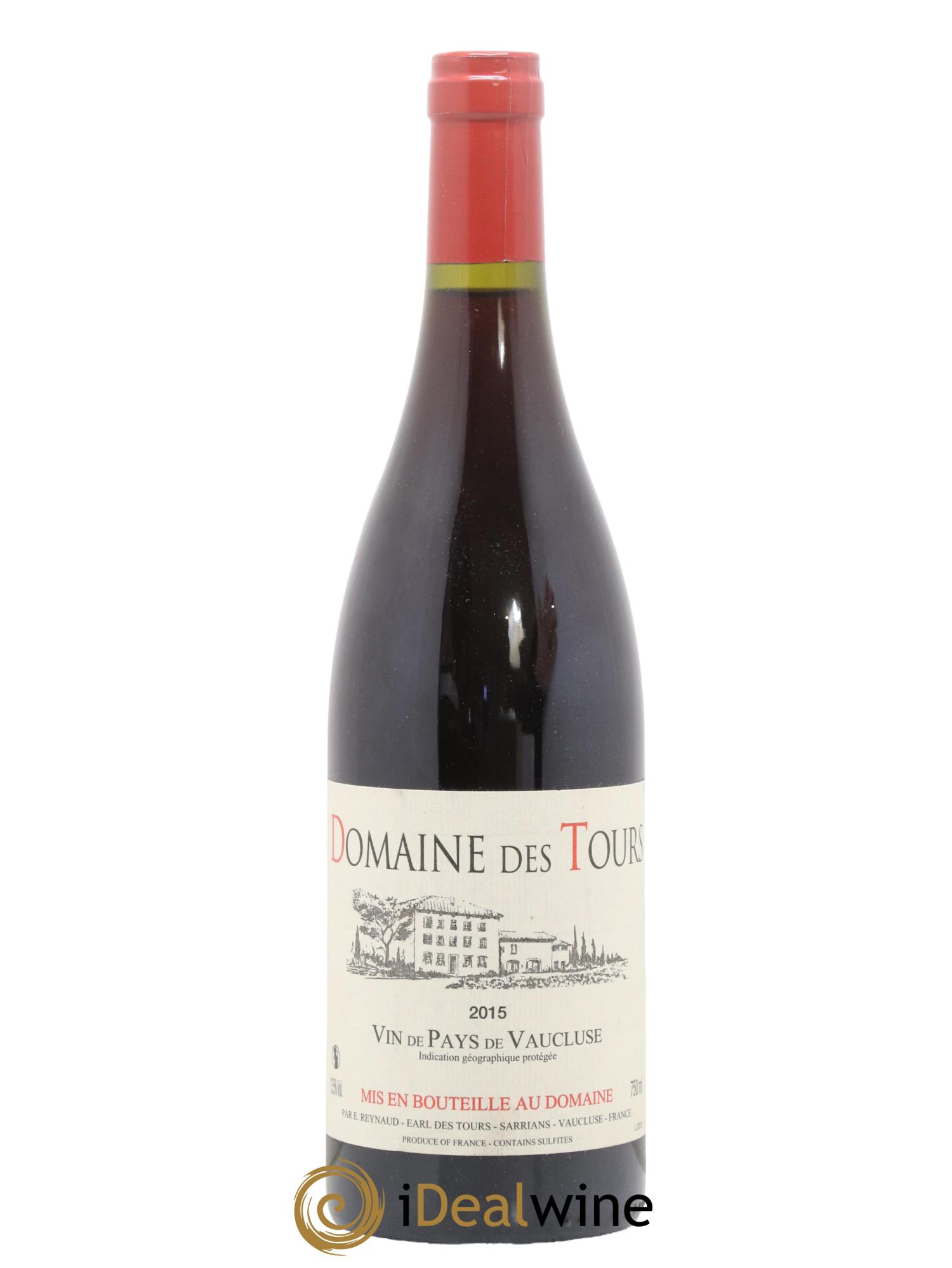 IGP Vaucluse (Vin de Pays de Vaucluse) Domaine des Tours Emmanuel Reynaud 2015 - Lot de 1 bouteille - 0