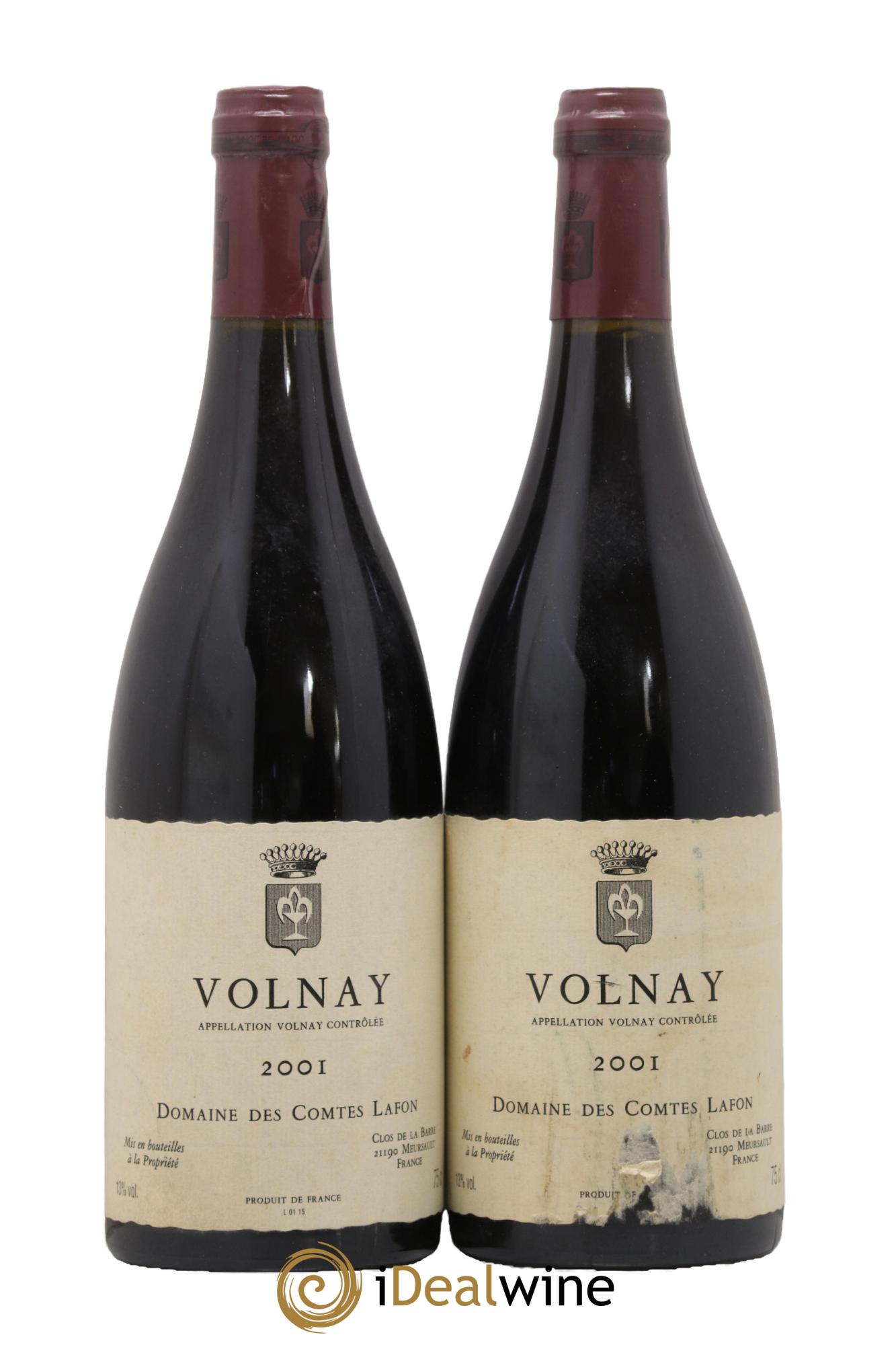 Volnay Comtes Lafon (Domaine des) 2001 - Posten von 2 Flaschen - 0