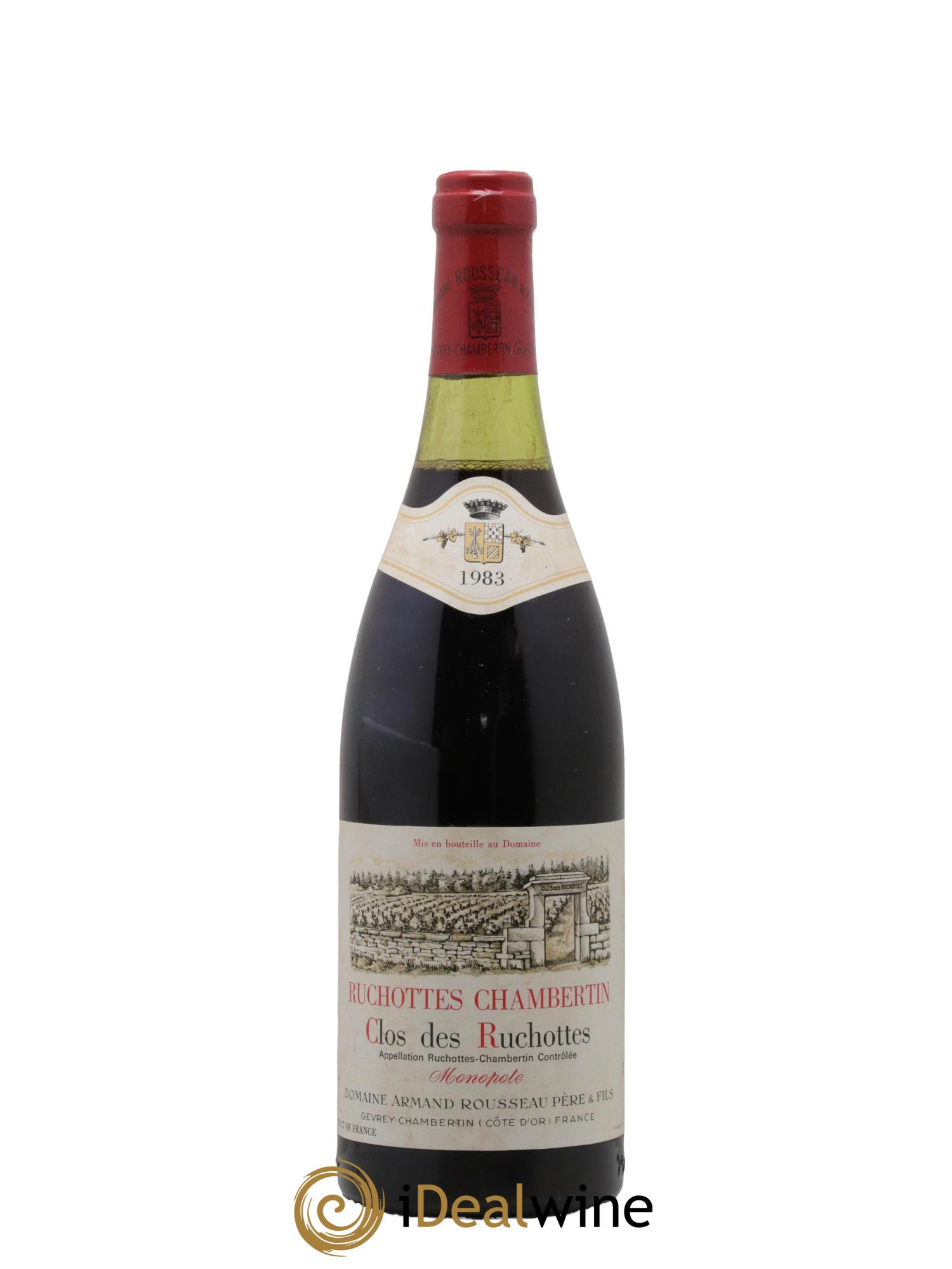 Ruchottes-Chambertin Grand Cru Clos des Ruchottes Armand Rousseau (Domaine) 1983 - Lotto di 1 bottiglia - 0