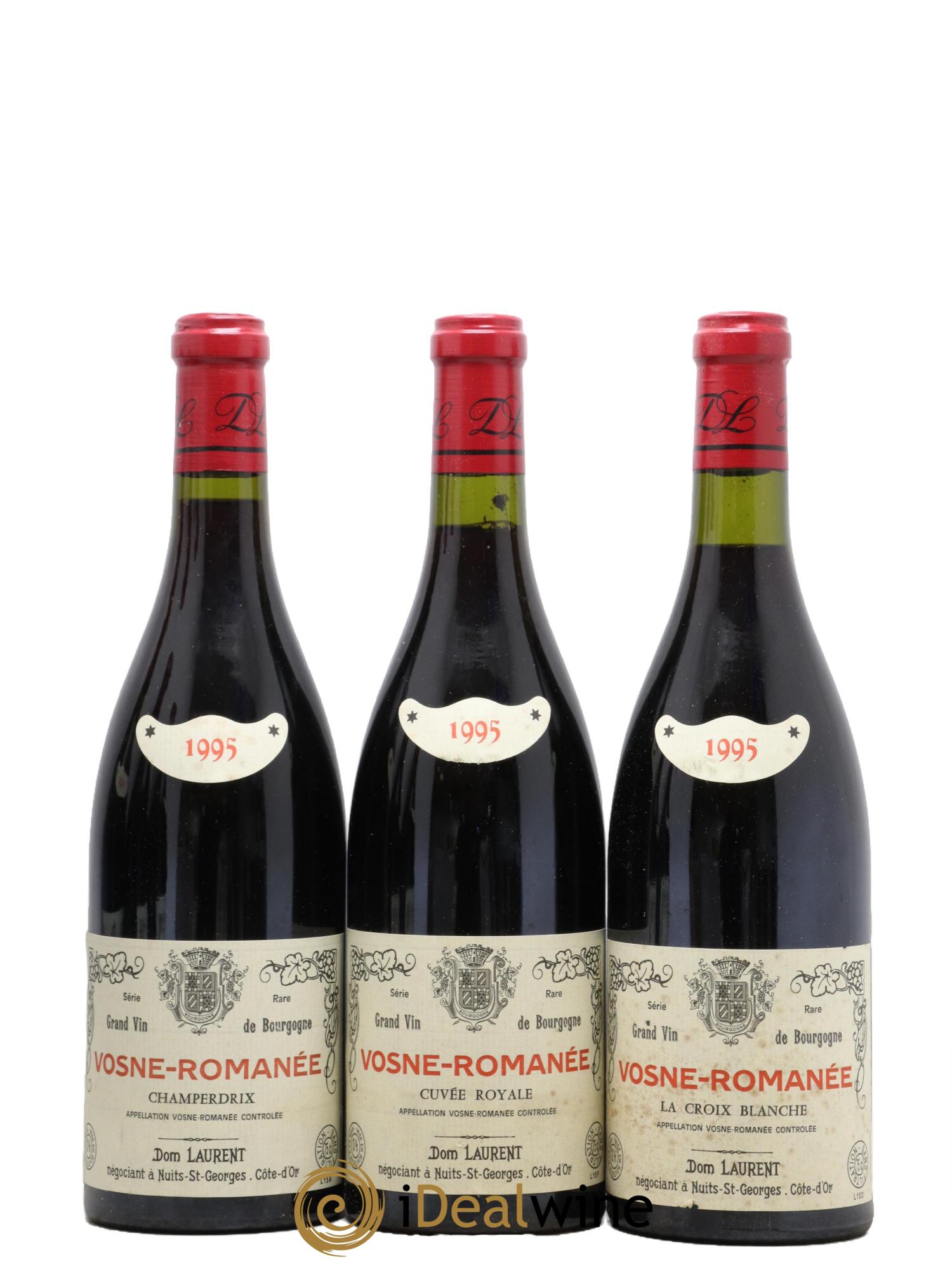 Vosne-Romanée Coffret 6 climats Dominique Laurent 1995 - Posten von 6 Flaschen - 1