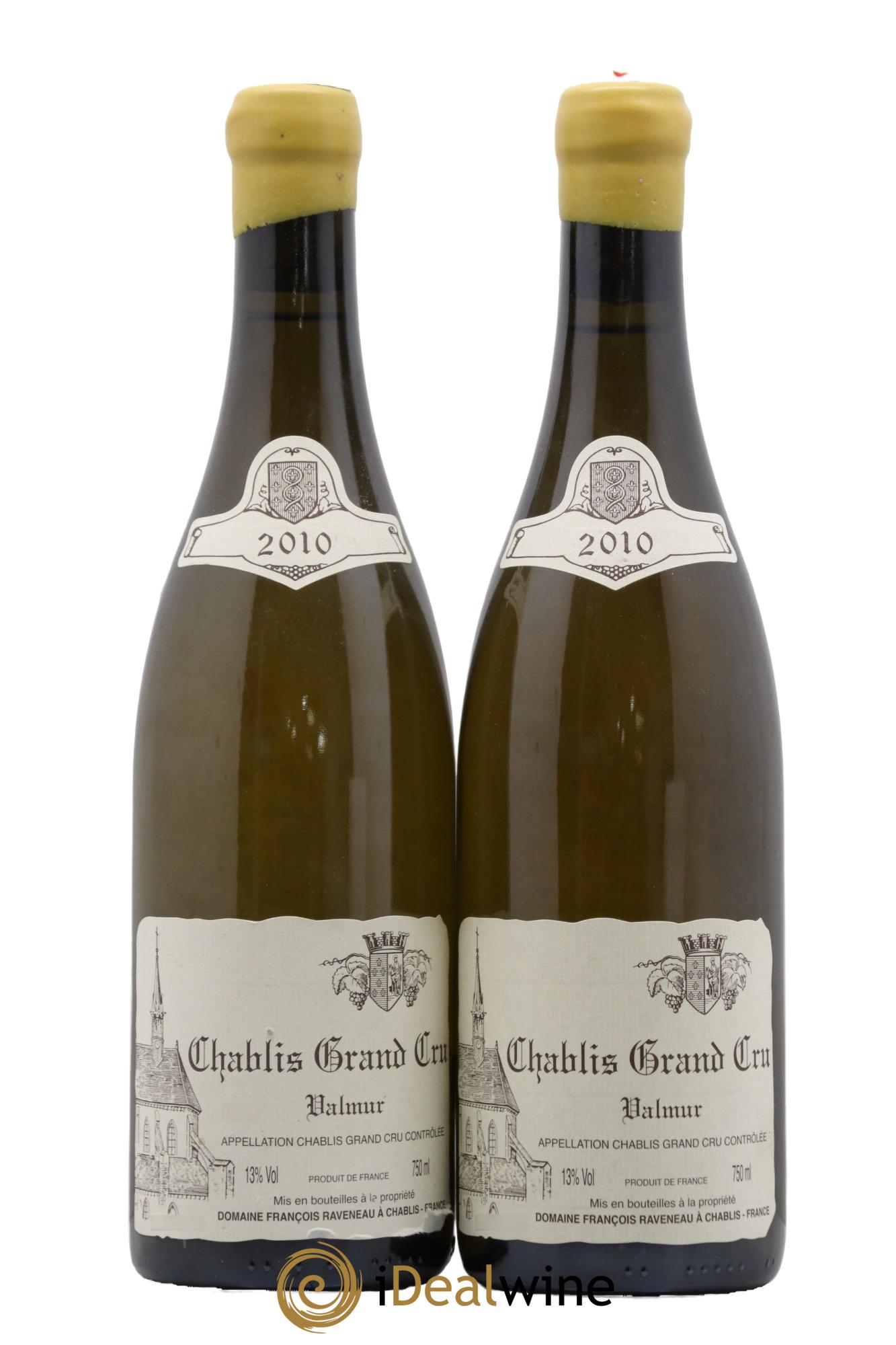 Chablis Grand Cru Valmur Raveneau (Domaine) 2010 - Lotto di 2 bottiglie - 0