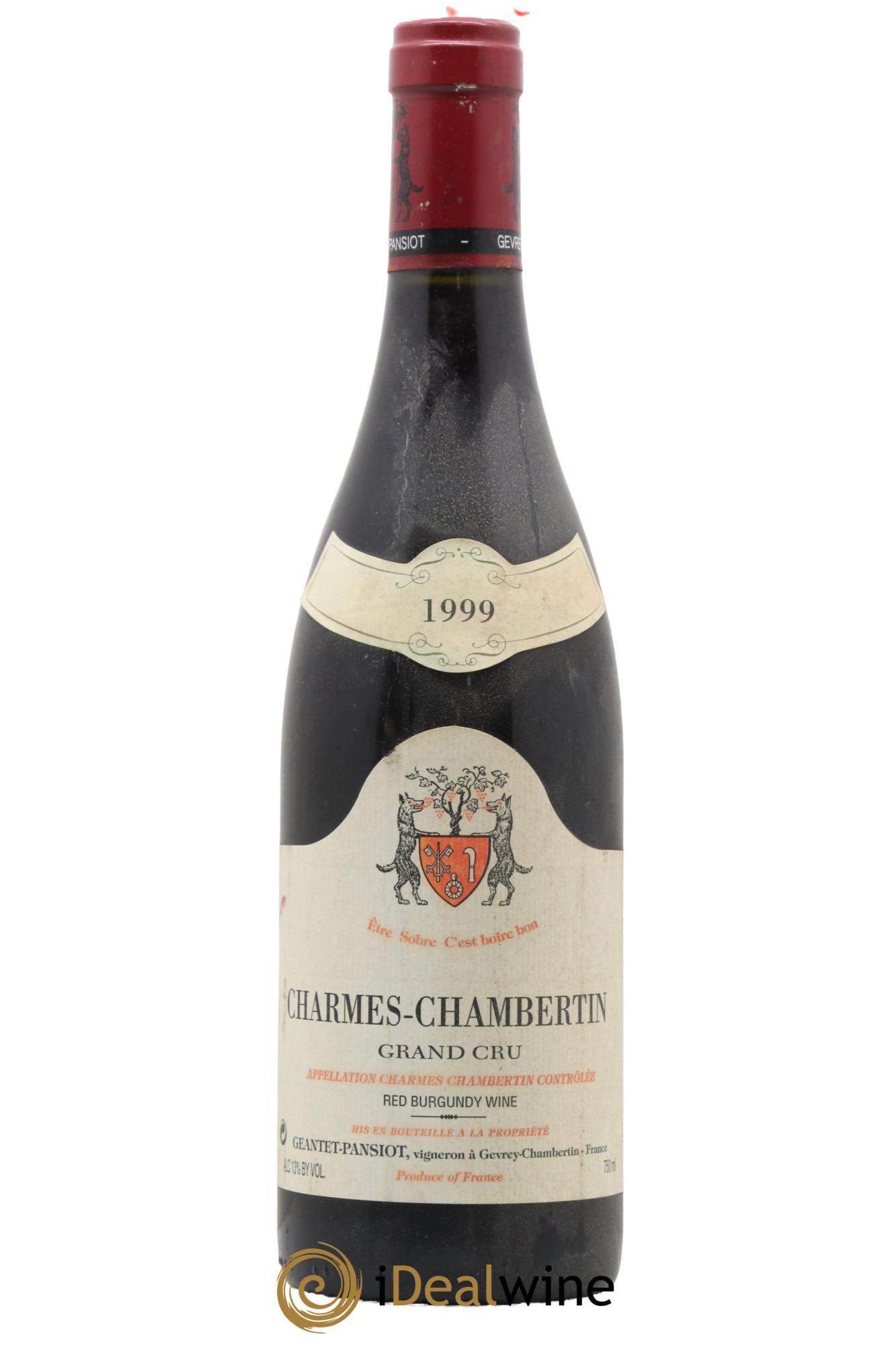 Charmes-Chambertin Grand Cru Geantet-Pansiot 1999 - Posten von 1 Flasche - 0