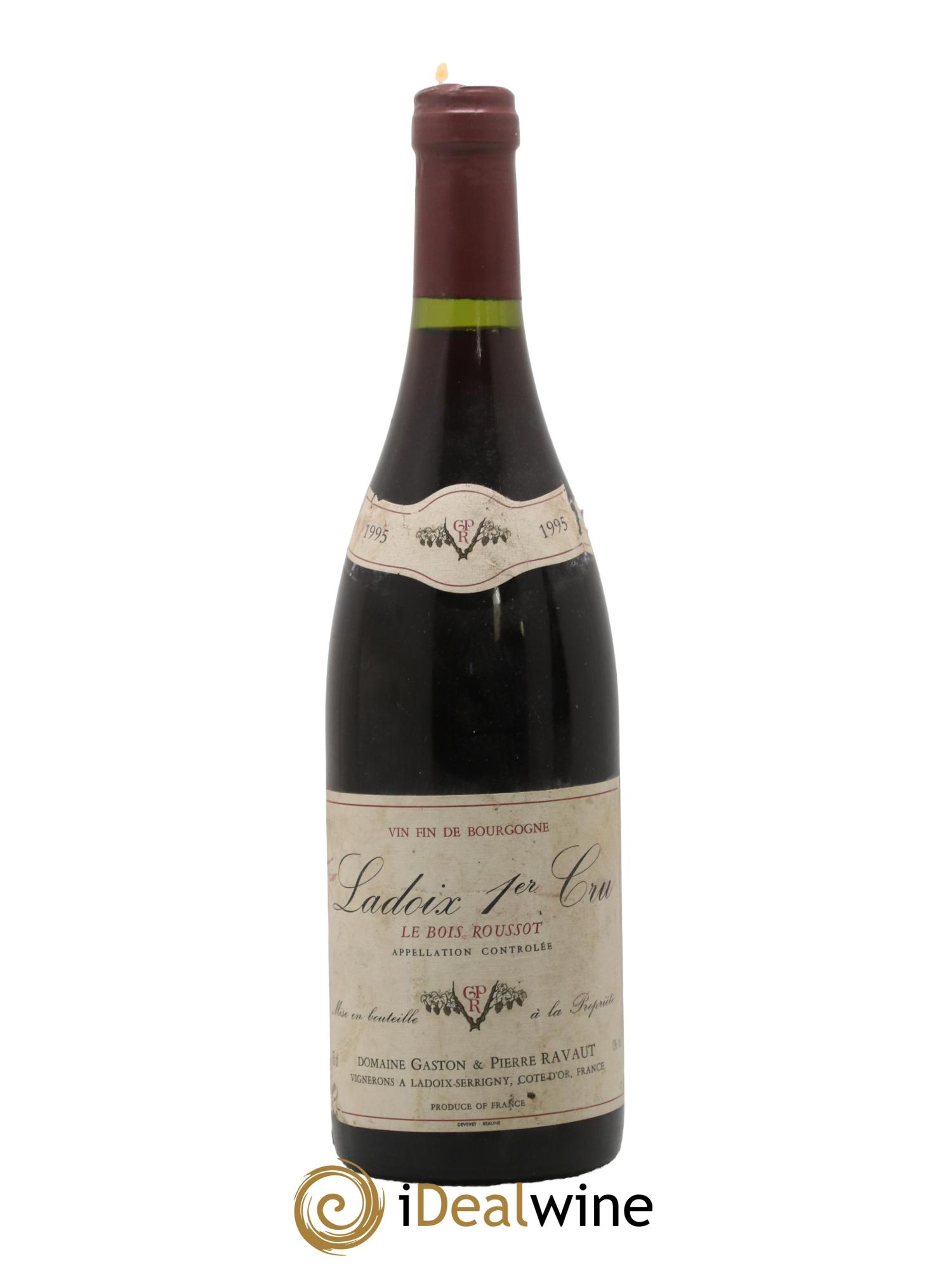 Ladoix 1er Cru Le Bois Roussot Domaine Gaston et Pierre Ravaut 1995 - Lotto di 1 bottiglia - 0