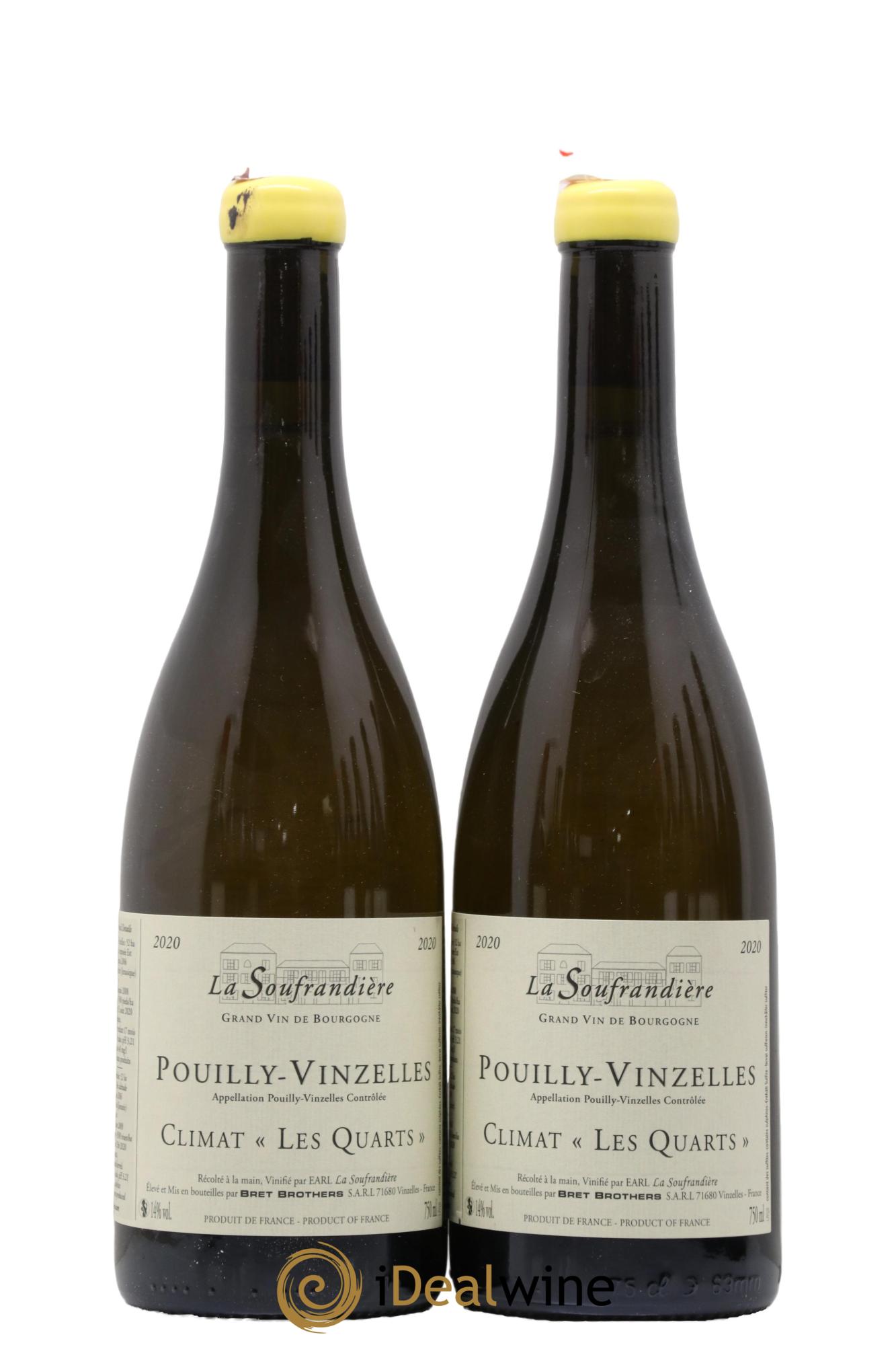 Pouilly-Vinzelles Les Quarts La Soufrandière - Bret Brothers 2020 - Lot de 2 bouteilles - 0