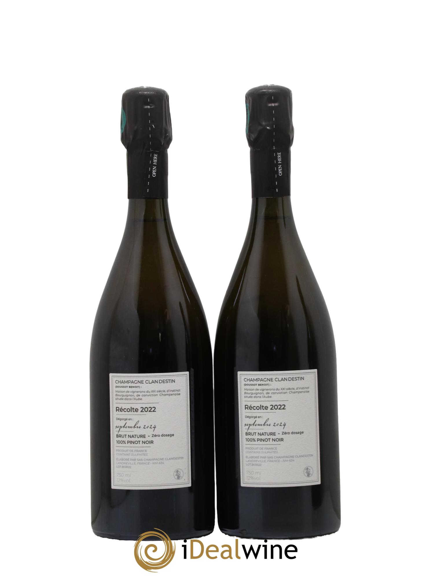 Brut Nature Boréal Clandestin 2022 - Lot de 2 bouteilles - 1