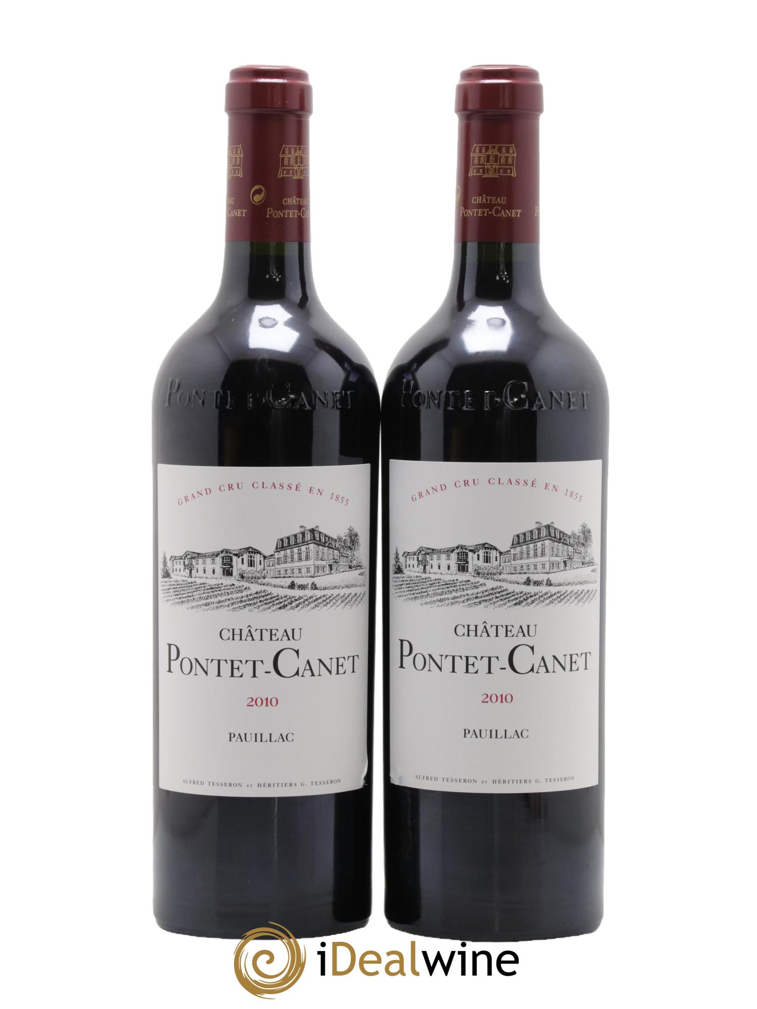 Château Pontet Canet 5ème Grand Cru Classé 2010 - Lotto di 2 bottiglie - 0