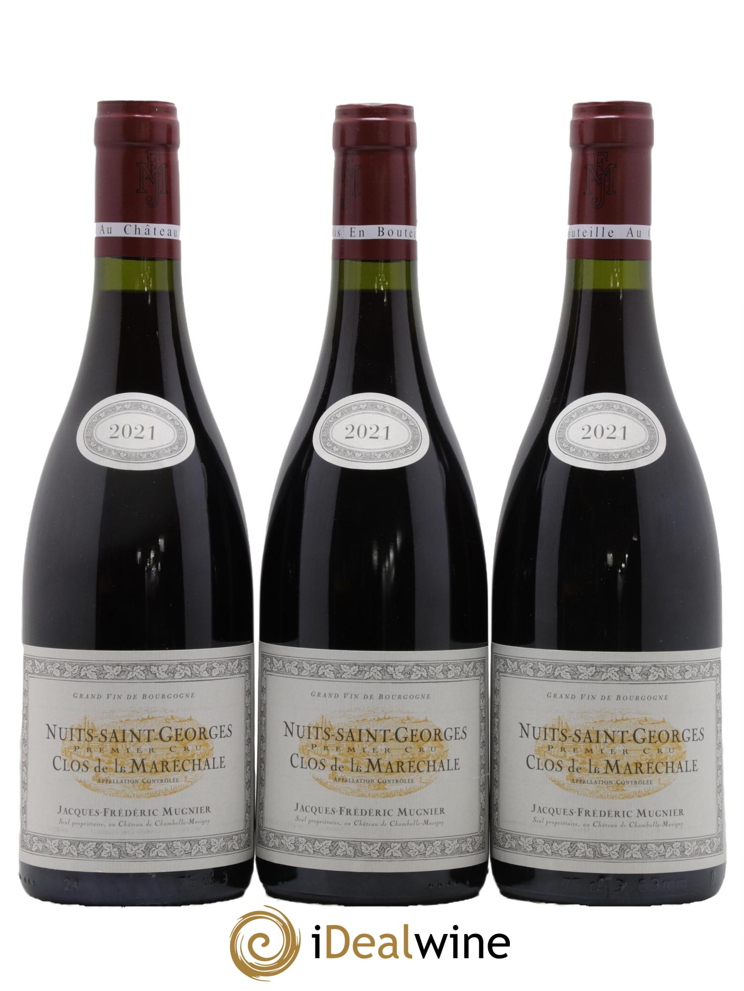 Nuits Saint-Georges 1er Cru Clos de La Maréchale Jacques-Frédéric Mugnier 2021 - Lot de 3 bouteilles - 0