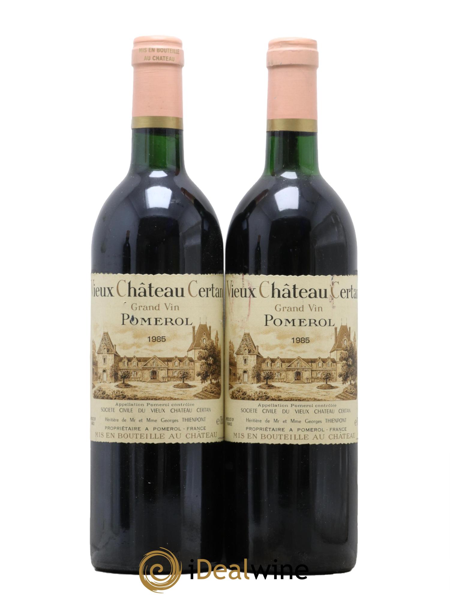 Vieux Château Certan 1985 - Lot de 2 bouteilles - 0