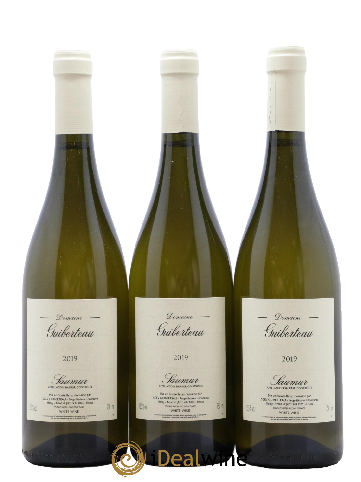 Saumur Domaine Guiberteau 2019 - Lot de 3 bouteilles - 0