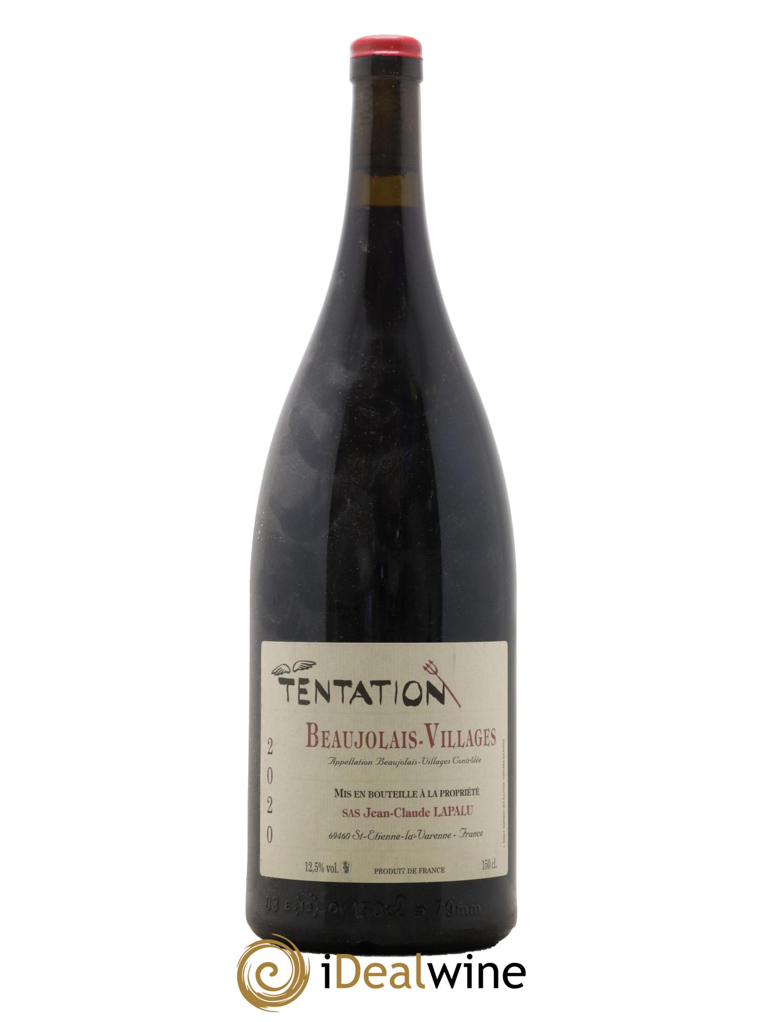 Beaujolais-Villages Tentation Jean-Claude Lapalu 2020 - Lot of 1 magnum - 0