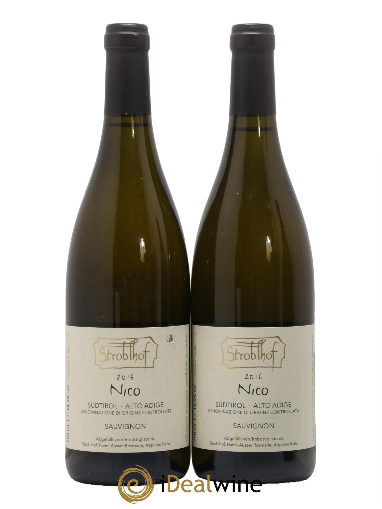 Italie Sudtirol Alto Adige Sauvignon Nico Stroblhof 2016 - Lot of 2 bottles - 0