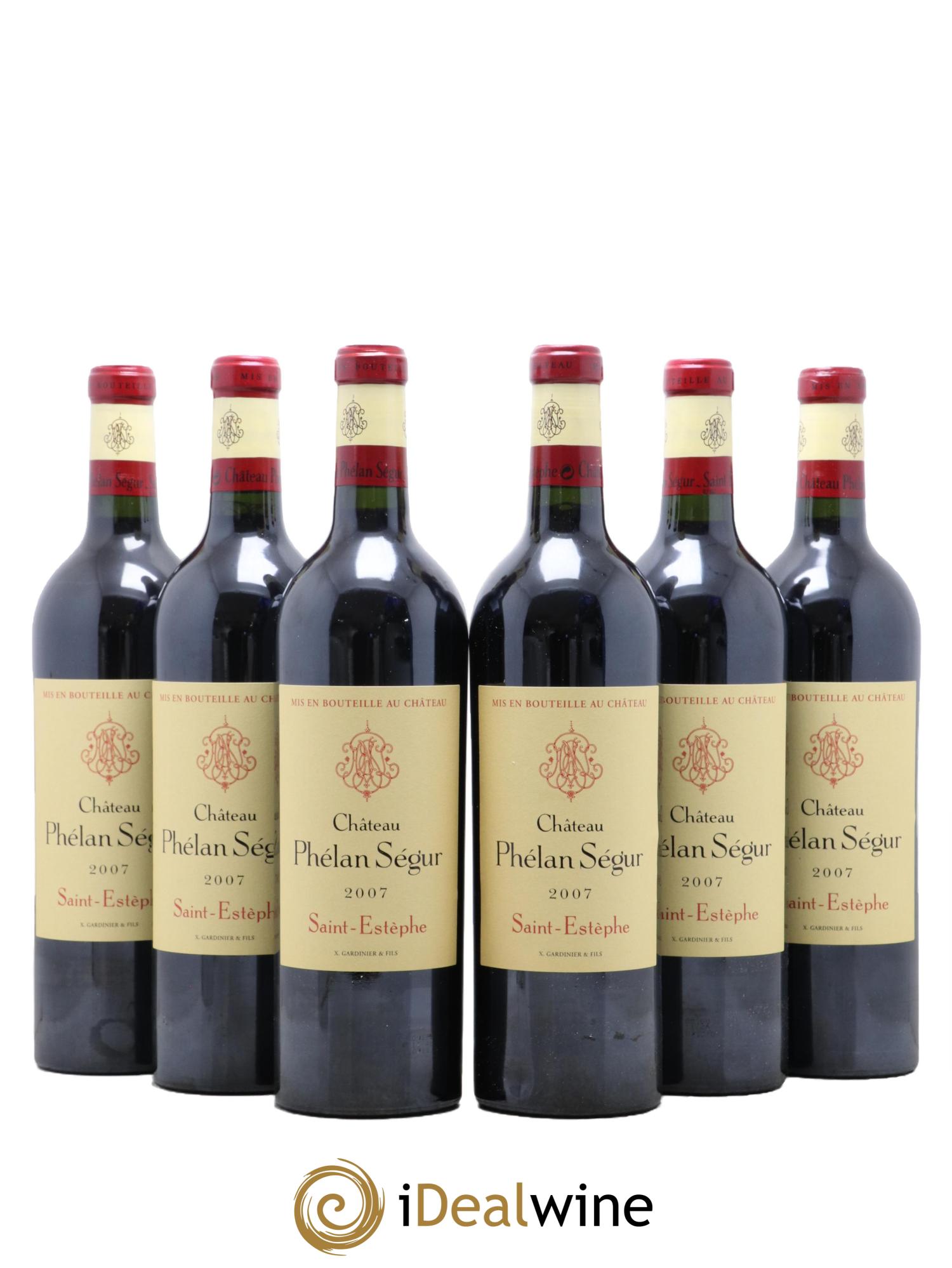 Château Phélan Ségur  2007 - Lot de 6 bouteilles - 0