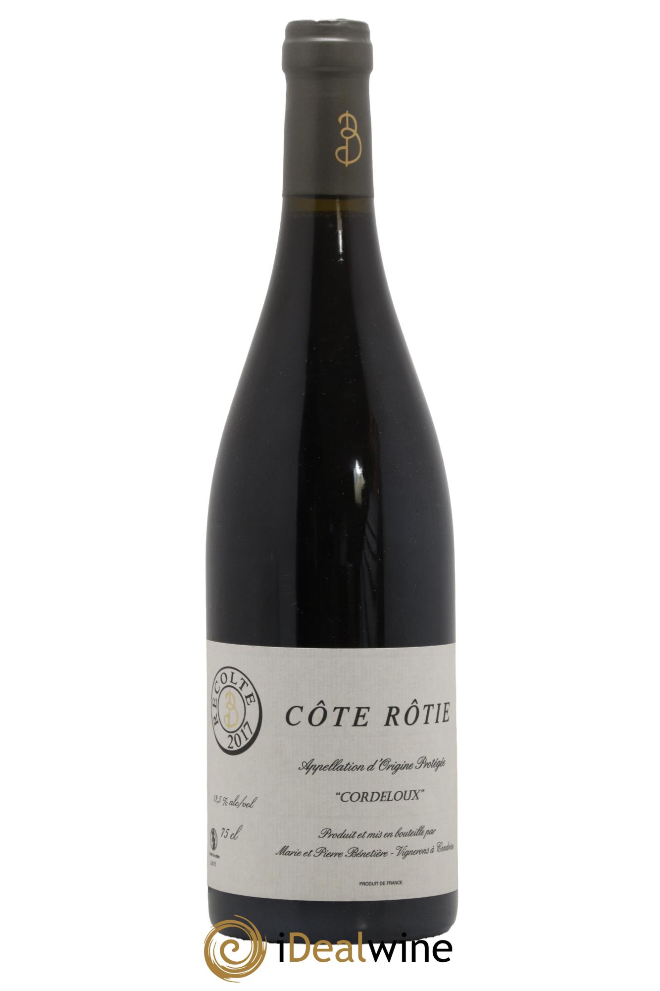 Côte-Rôtie Cordeloux Marie et Pierre Bénetière (Domaine) 2017 - Lot de 1 bouteille - 0