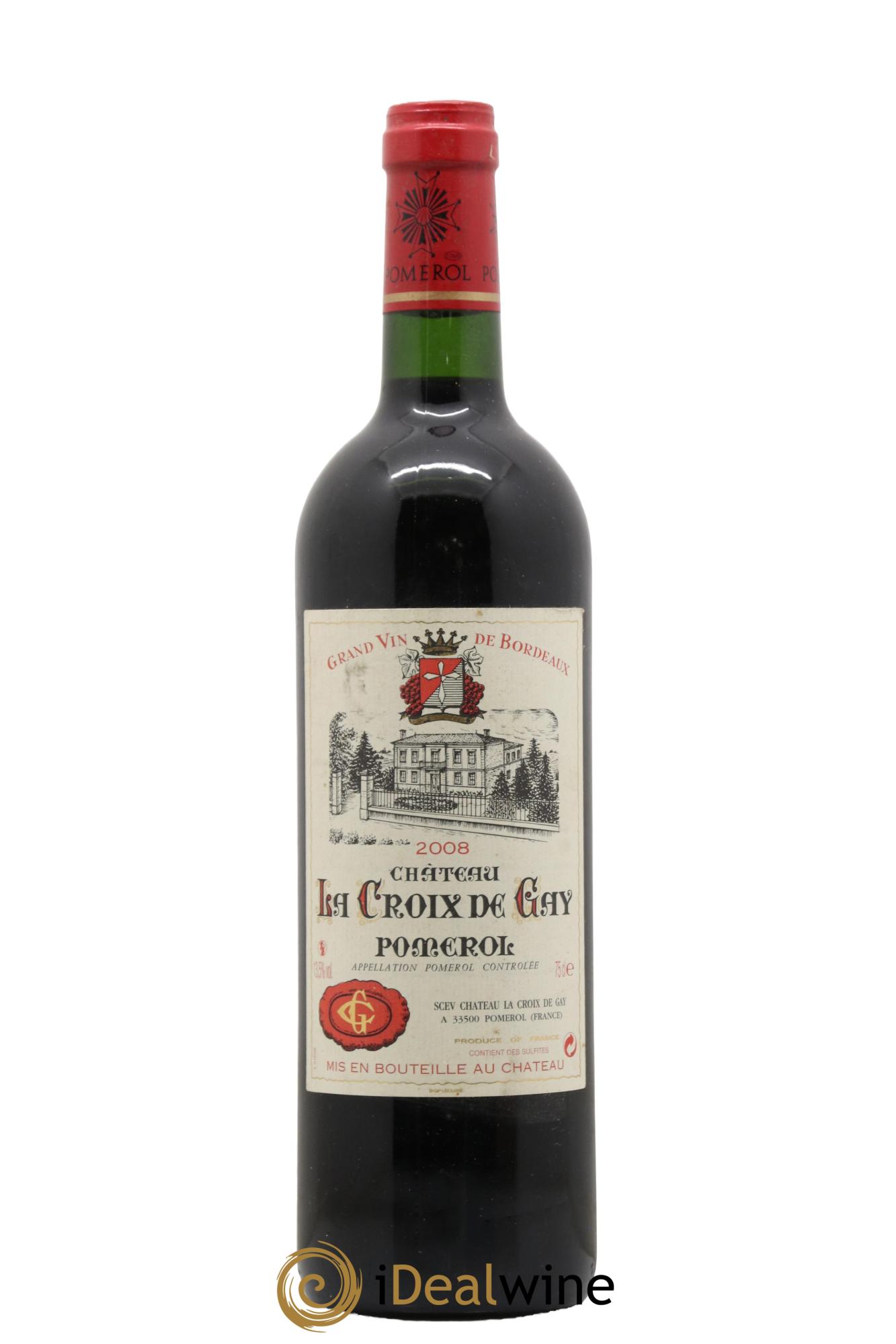 Château la Croix de Gay  2008 - Lotto di 1 bottiglia - 0