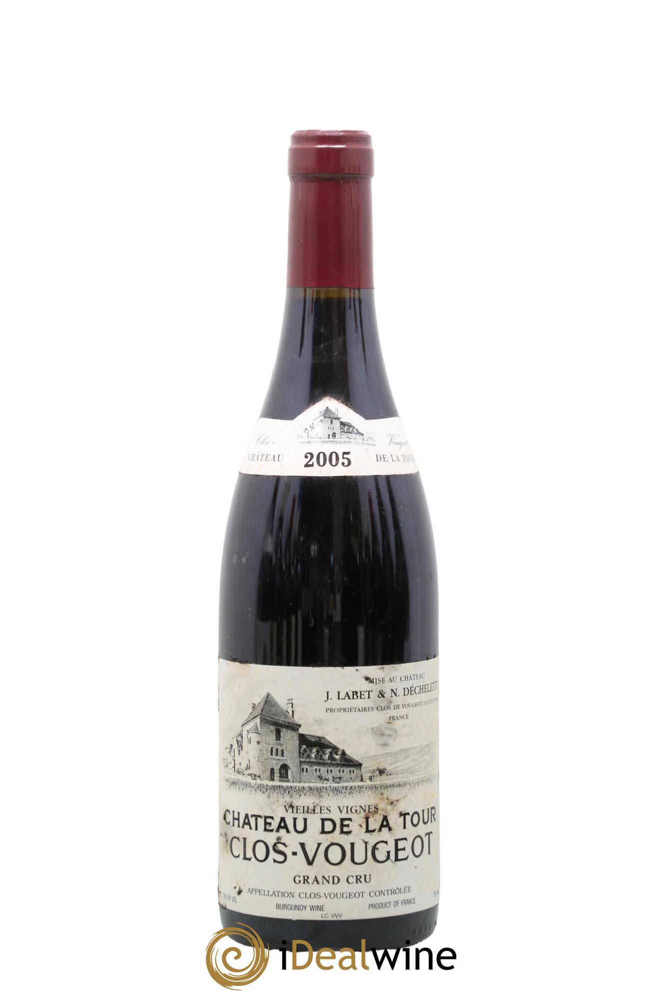 Clos de Vougeot Grand Cru Vieilles Vignes Château de La Tour 2005 - Lot de 1 bouteille - 0