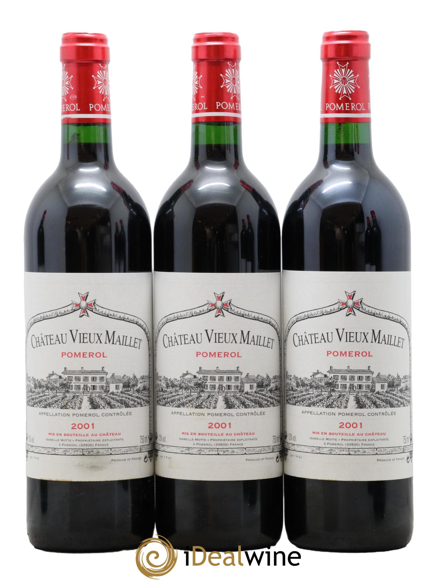 Château Vieux Maillet 2001 - Lotto di 12 bottiglie - 2