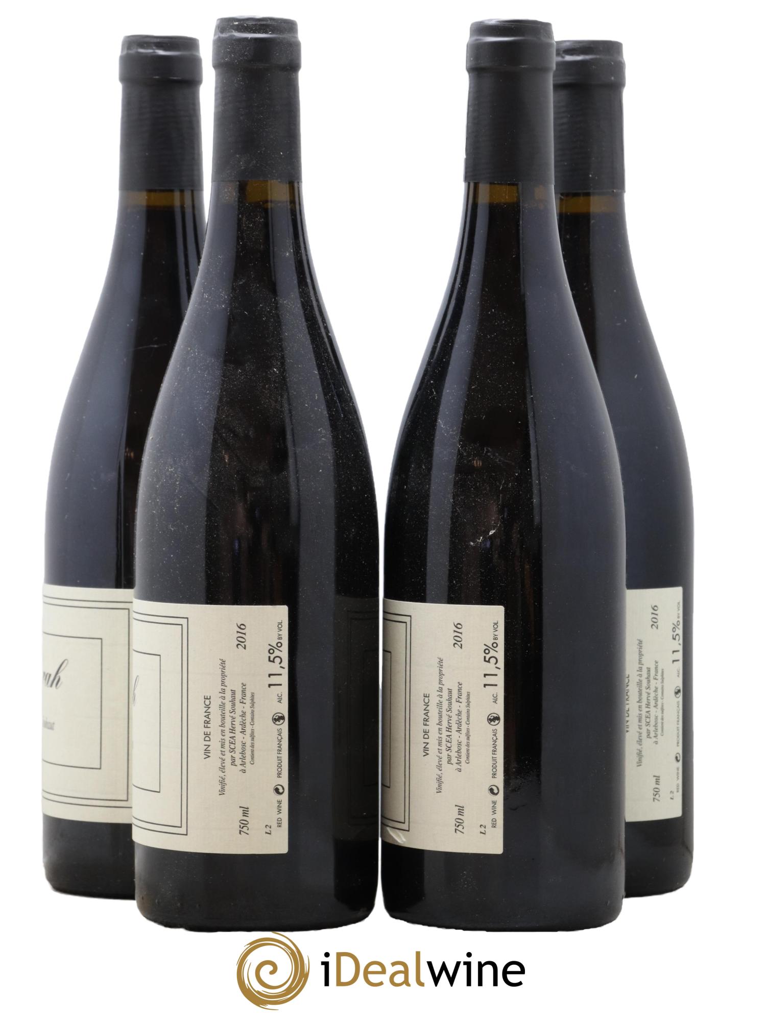 Vin de France Syrah Herve Souhaut 2016 - Lotto di 4 bottiglie - 1