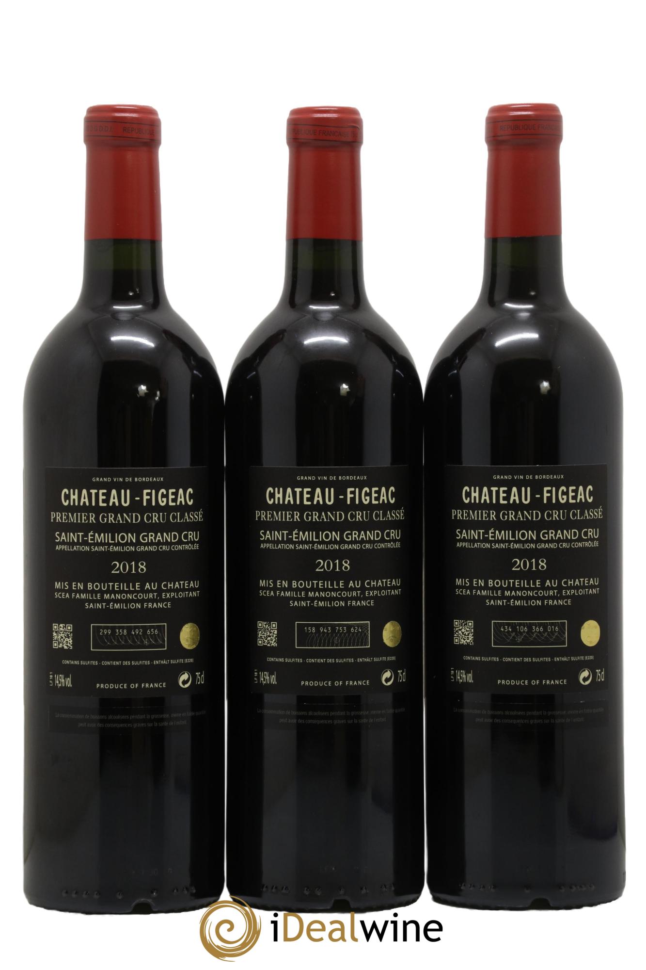 Château Figeac 1er Grand Cru Classé A  2018 - Lot de 6 bouteilles - 4